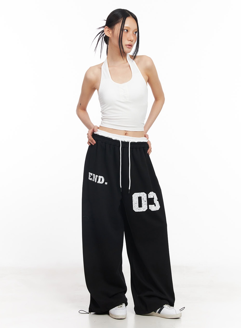 Sporty Layered Sweatpants CY528
