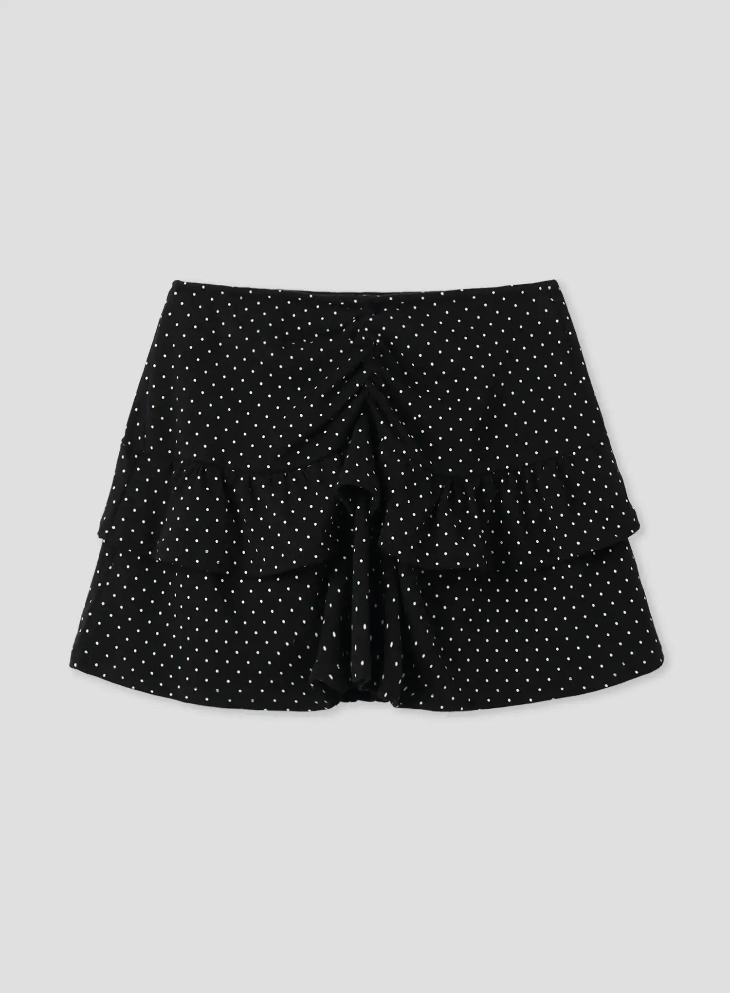 Polka Dot Ruffle Mini Skirt IU526