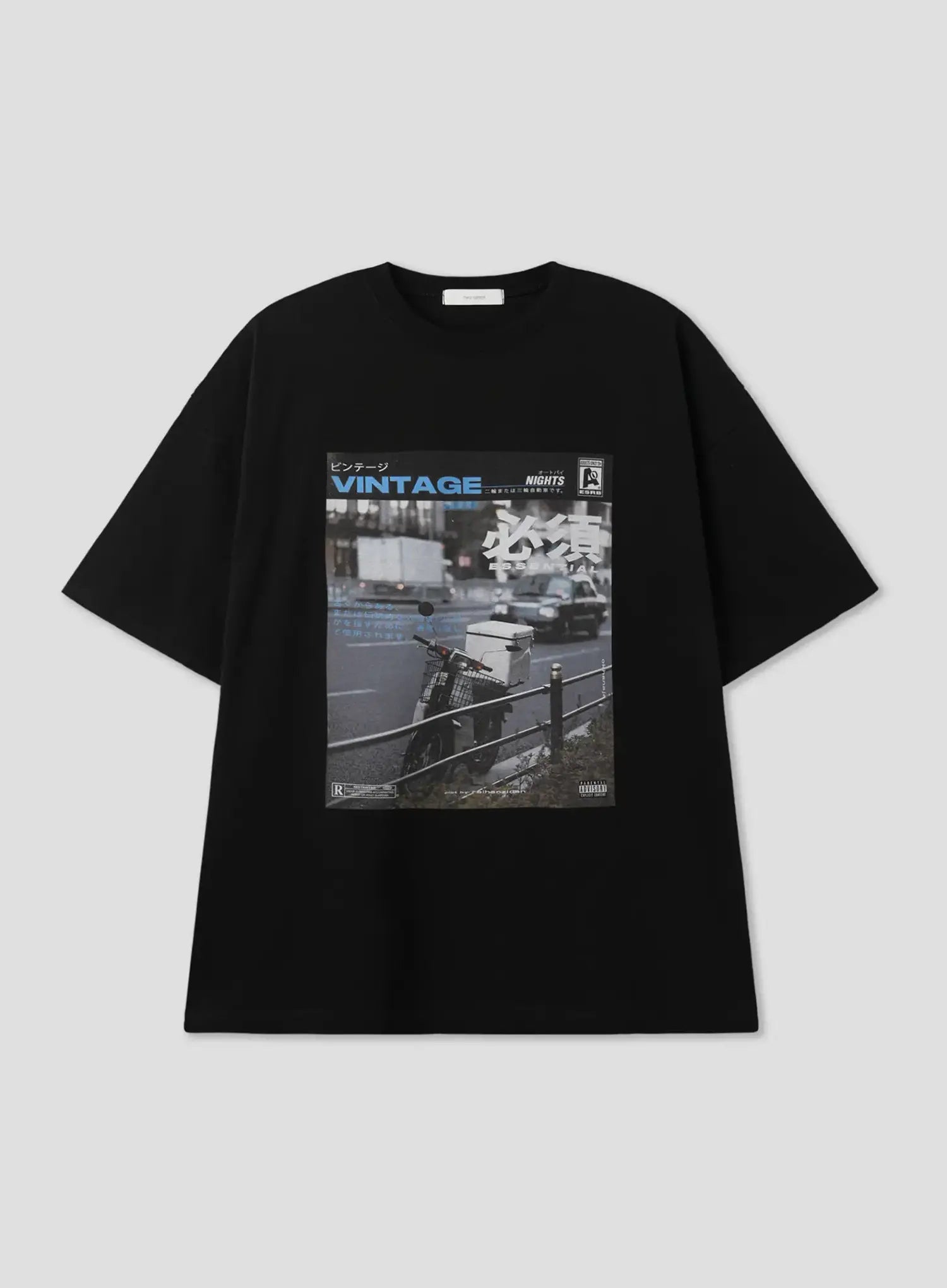 Vintage Scenic Street Graphic T-Shirt IL516