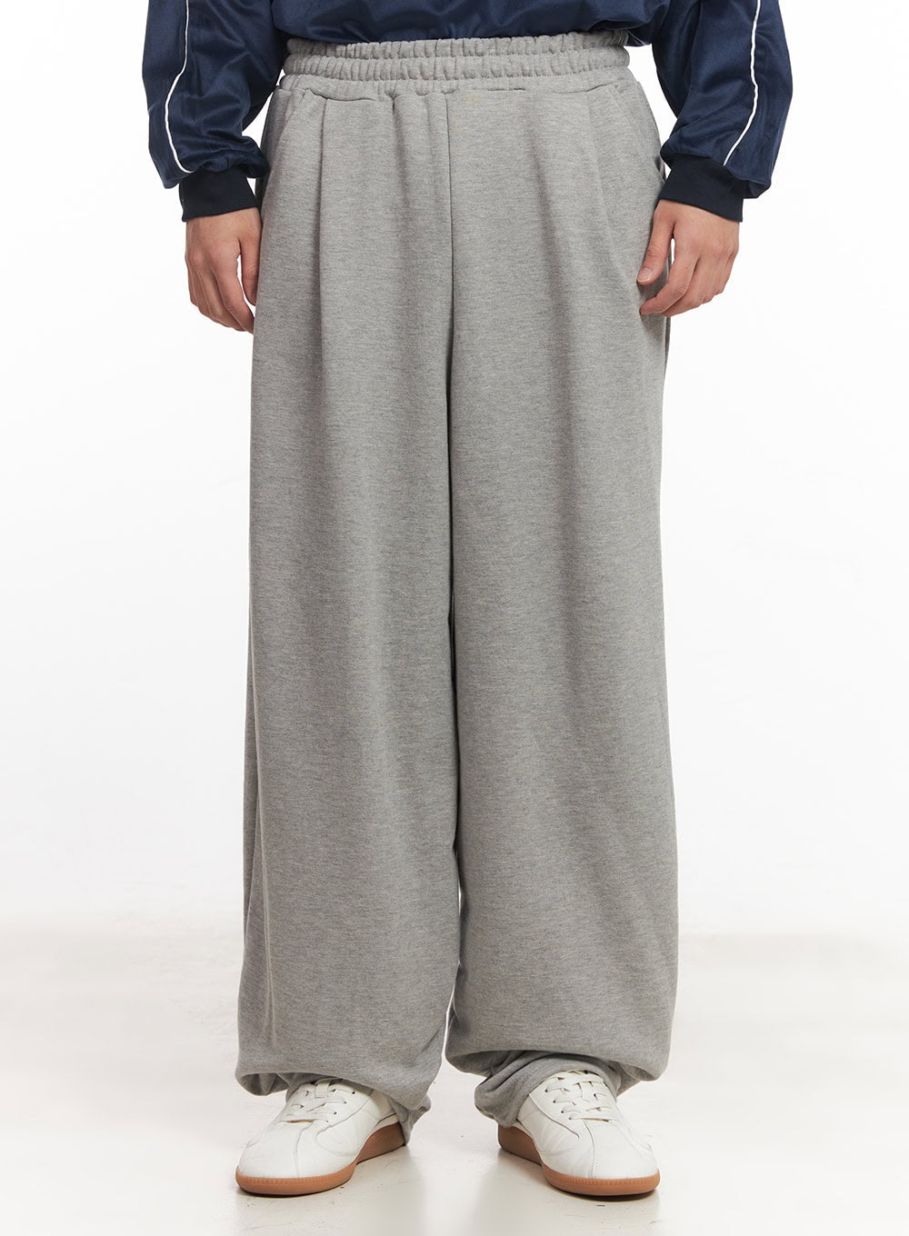 Men's Pintuck Wide-Leg Sweatpants IM528