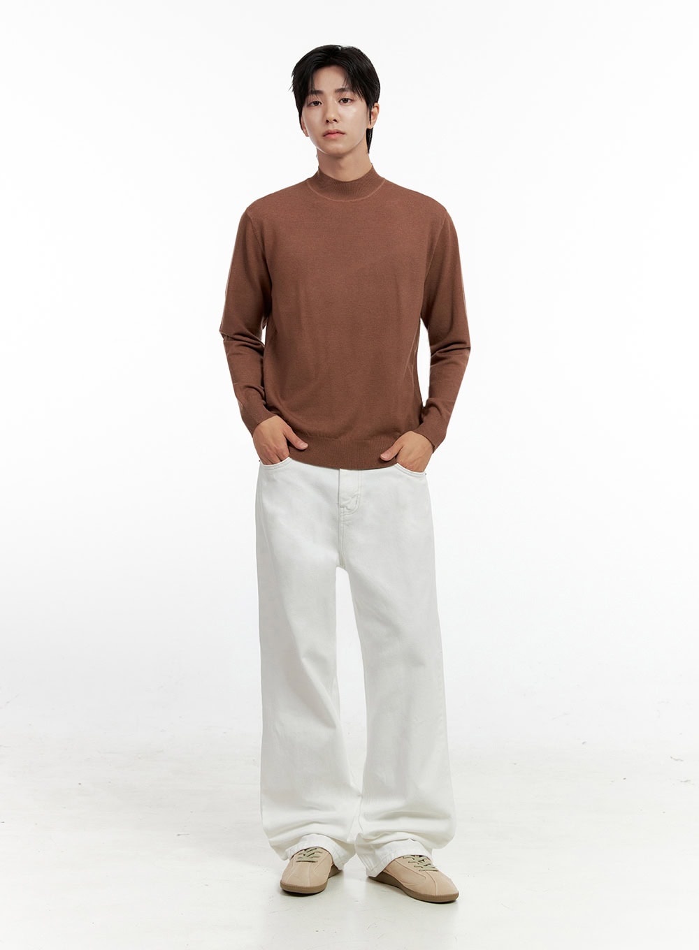 Men's Denim Dream Wide Leg Jeans (White) IN401