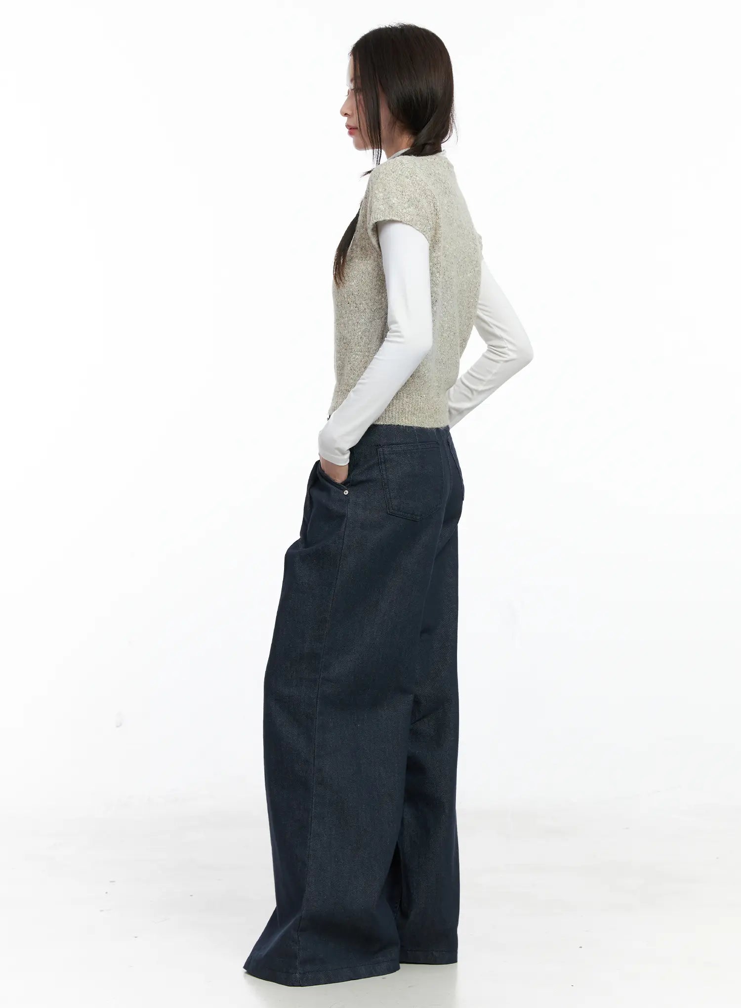 Lena Pintuck Baggy Jeans CO503