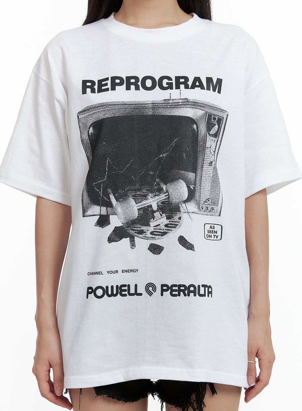 Reprogram Graphic Oversized T-Shirt (Unisex) CU405