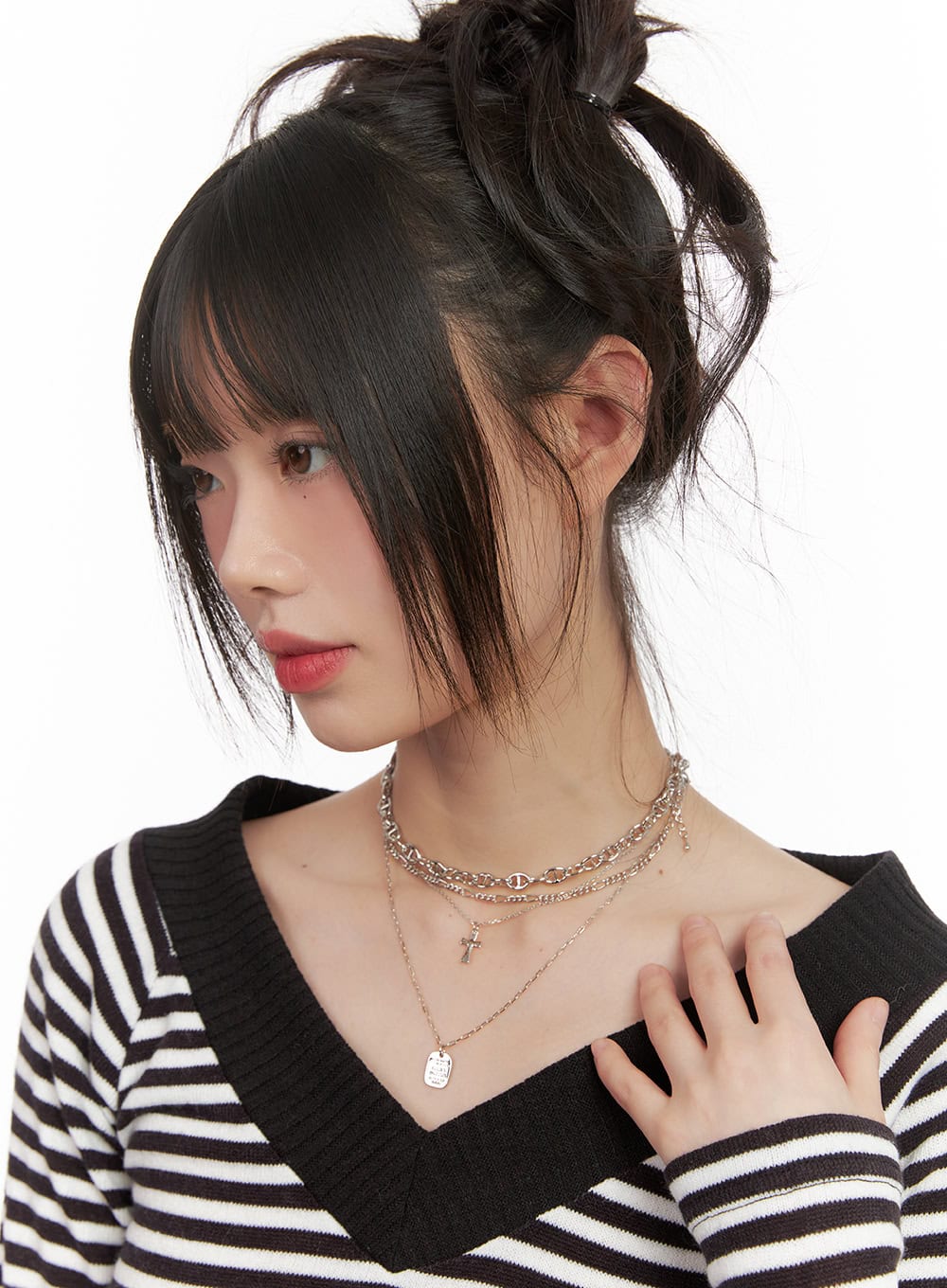 Dine Cross Four-String Necklace CJ502