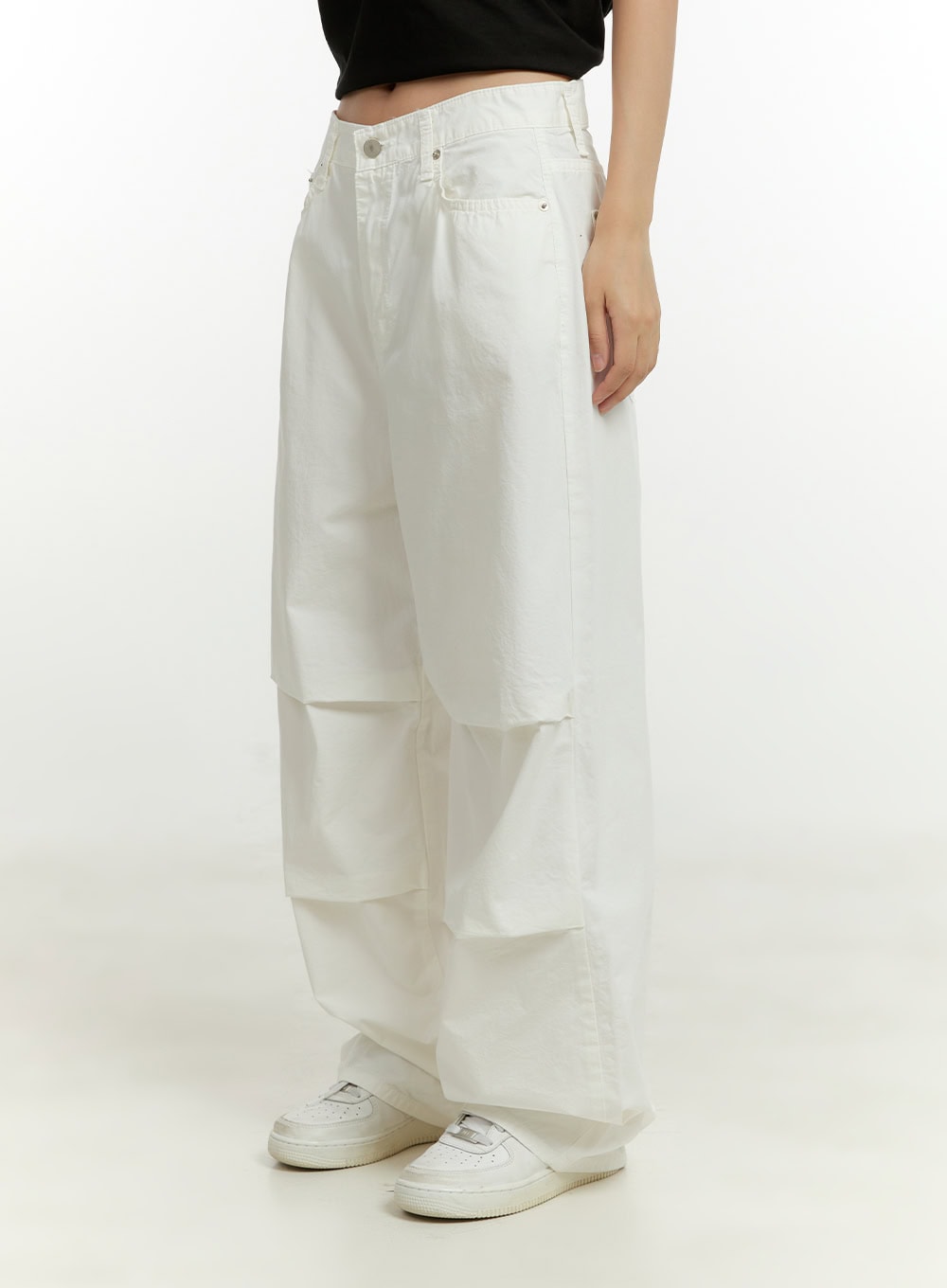 Summer Cotton Pintuck Wide Leg Pants CU428