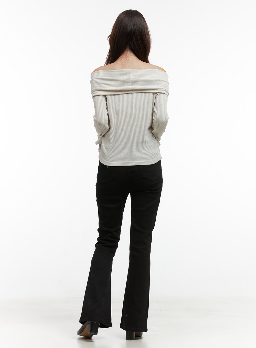 Chic Solid Off-Shoulder Blouse OO421