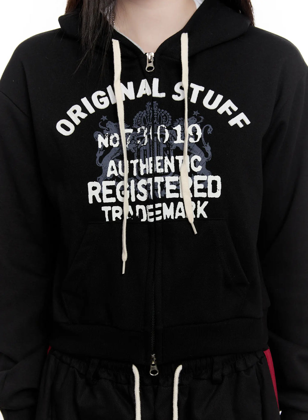 Slim-Fit Graphic Zip Hoodie CO501