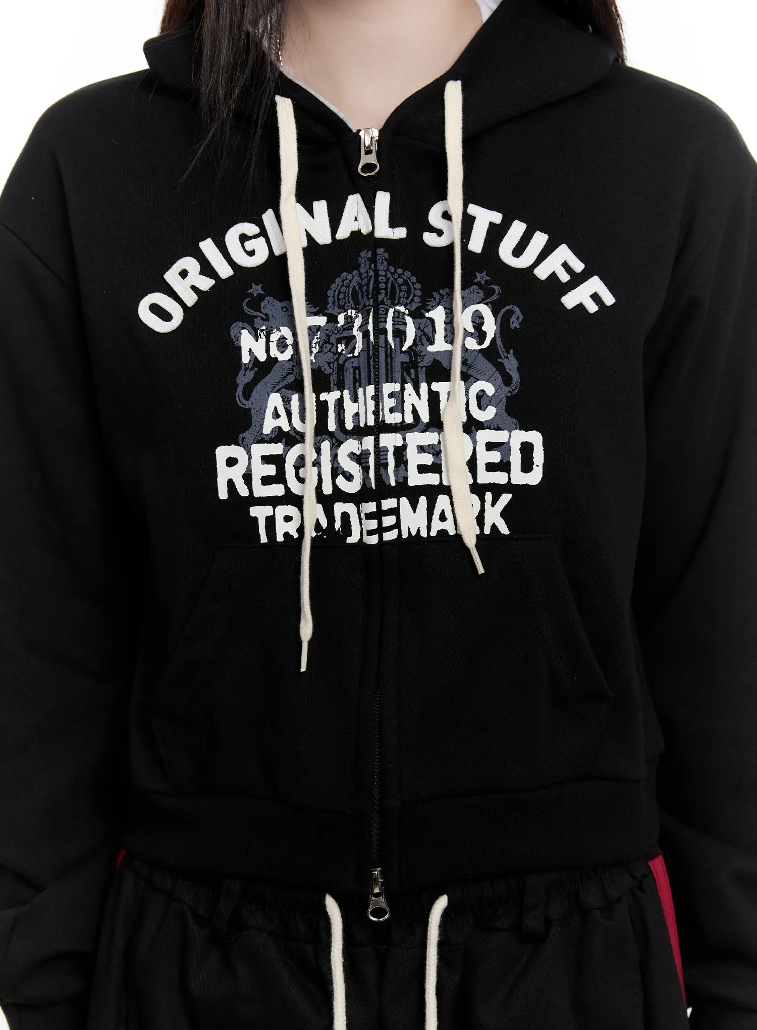 Slim-Fit Graphic Zip Hoodie CO501