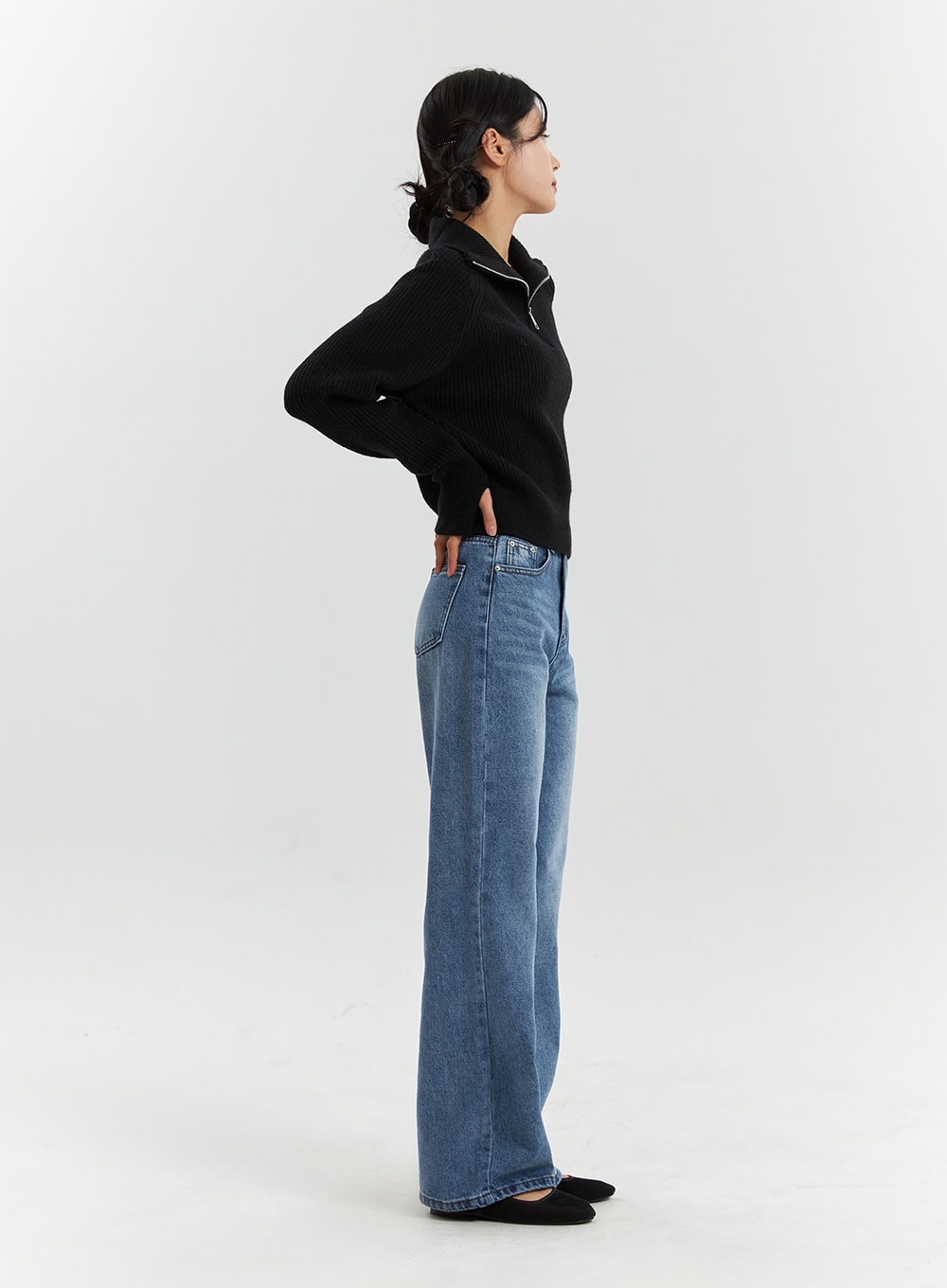Half-Neck Zip Sweater OD321