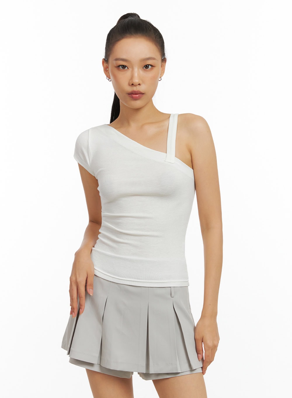 One Shoulder Strap Crop Top IG405