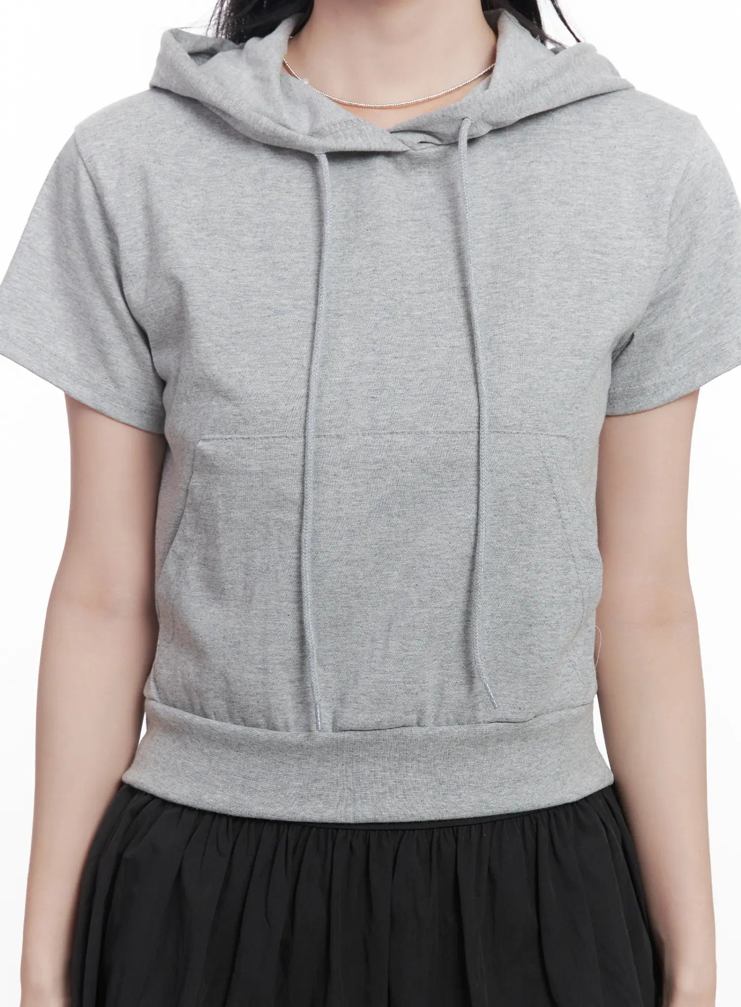 Slim-Fit Short-Sleeve Hoodie CU525