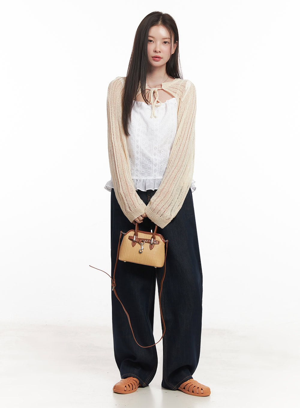 Sheer Knit Bolero Cardigan IY509