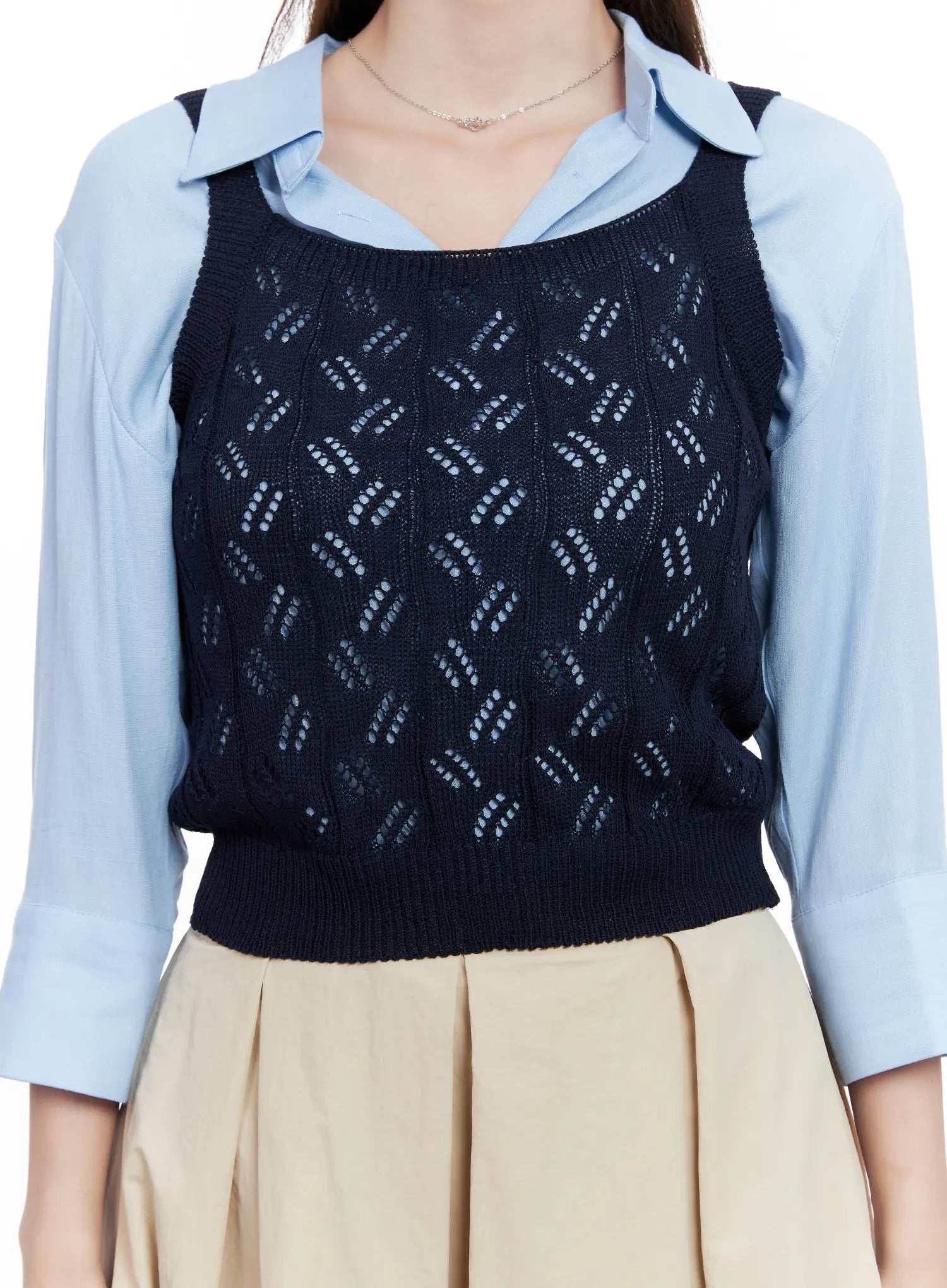 Sleeveless Knit Tank Top CL524