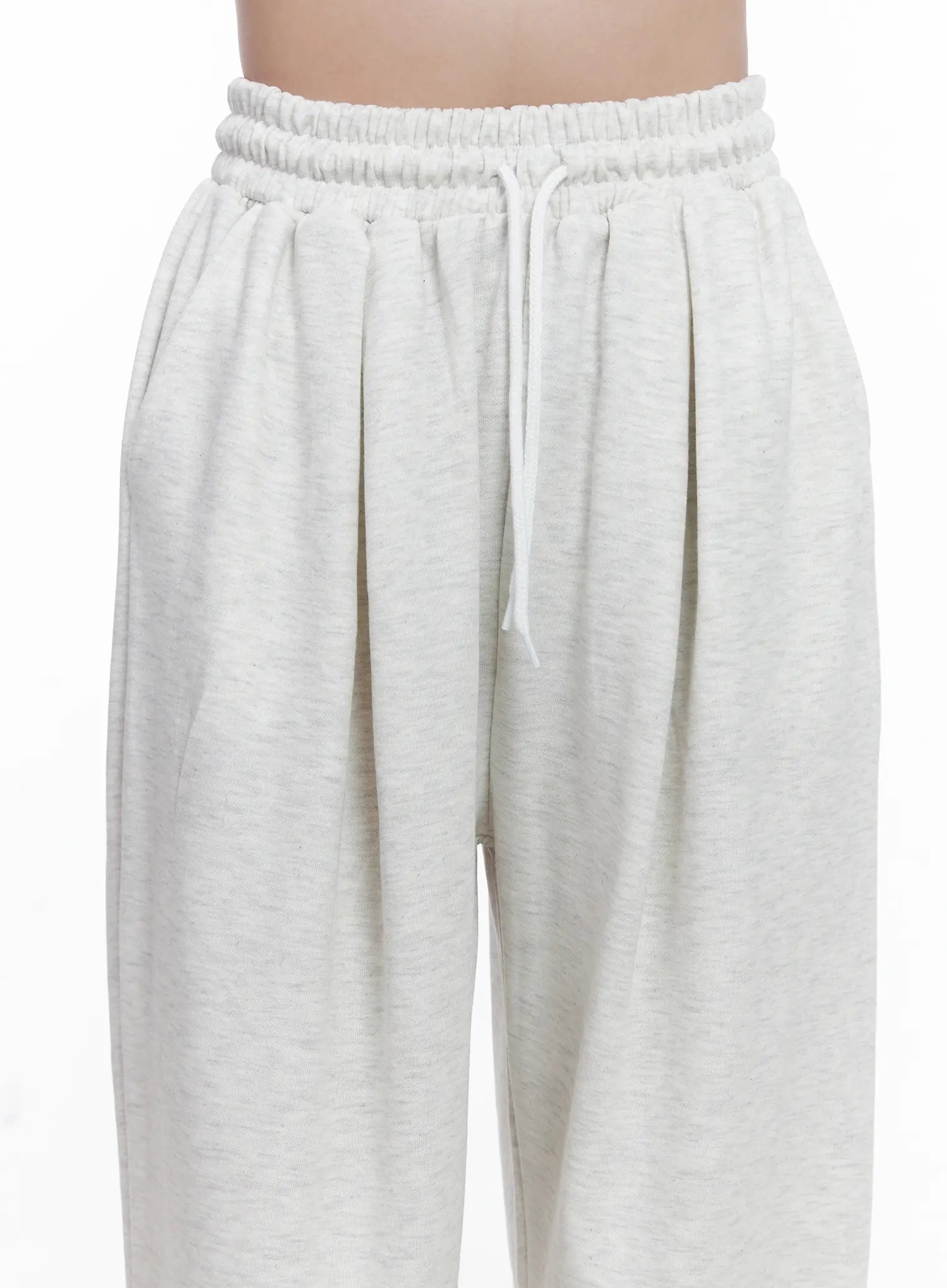 Elastic Waist Pintuck Sweatpants CS523