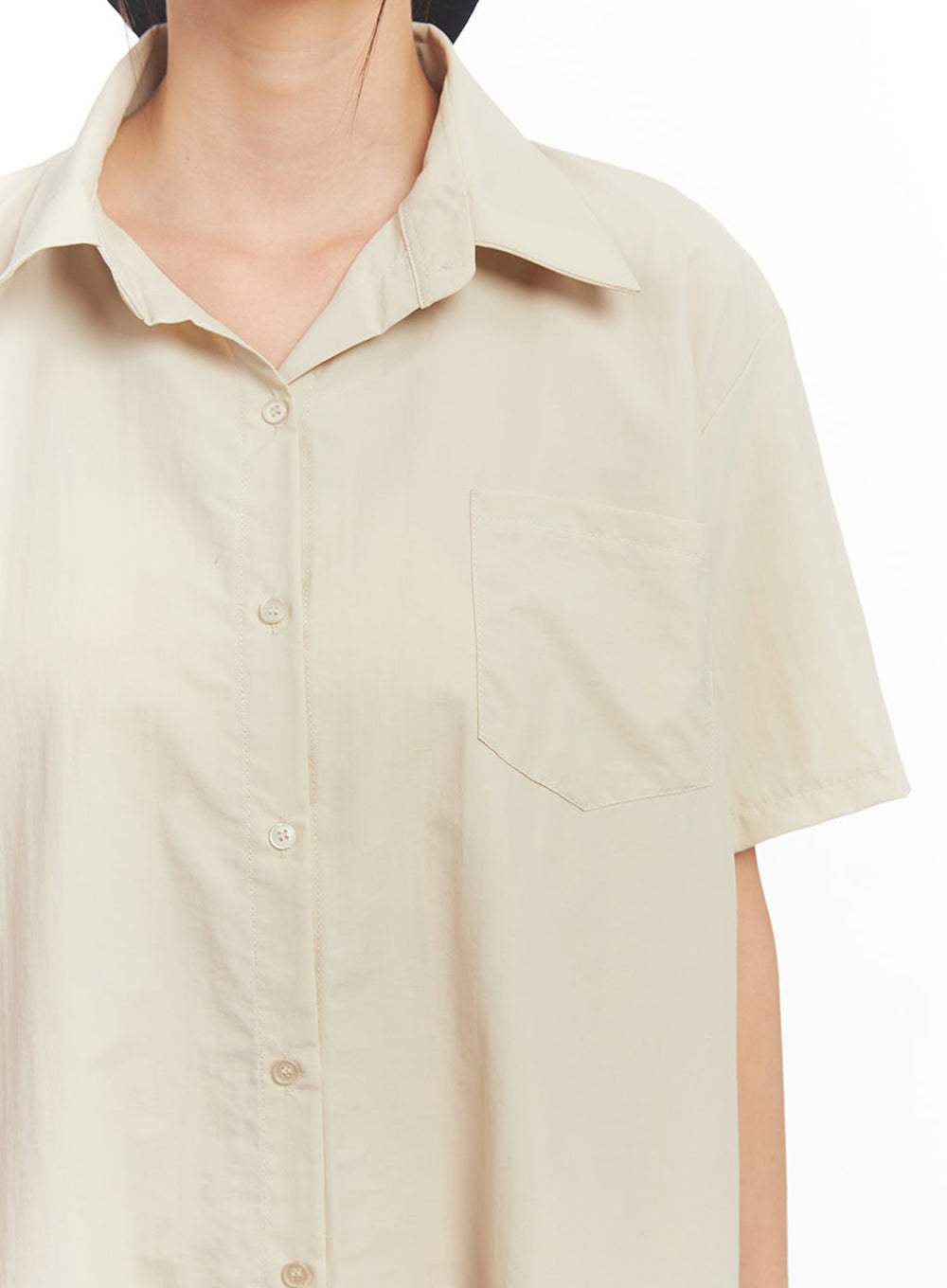 Collared Shirt Mini Dress IY508