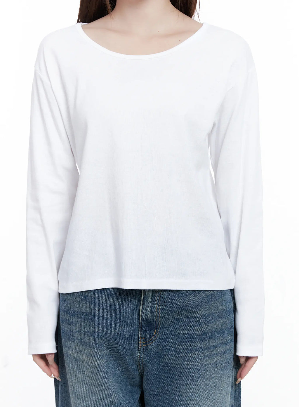 Basic Crew Neck Long Sleeve T-Shirt CG529