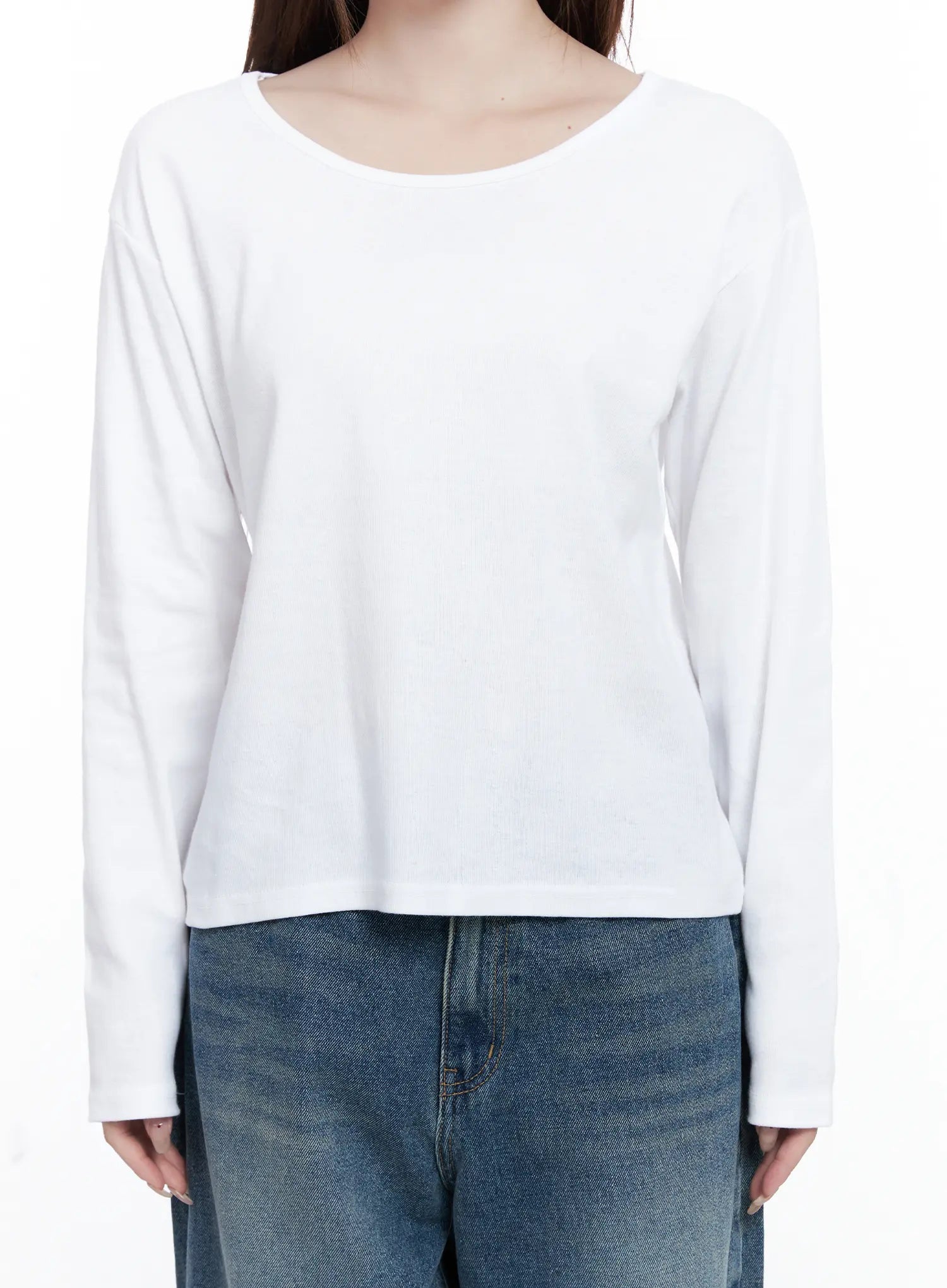 Basic Crew Neck Long Sleeve T-Shirt CG529