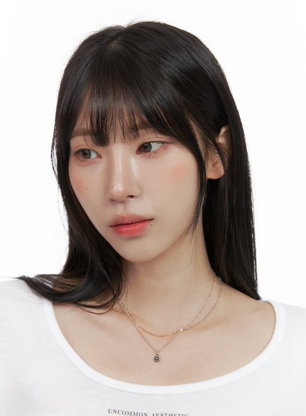 Black Flower Necklace IS413