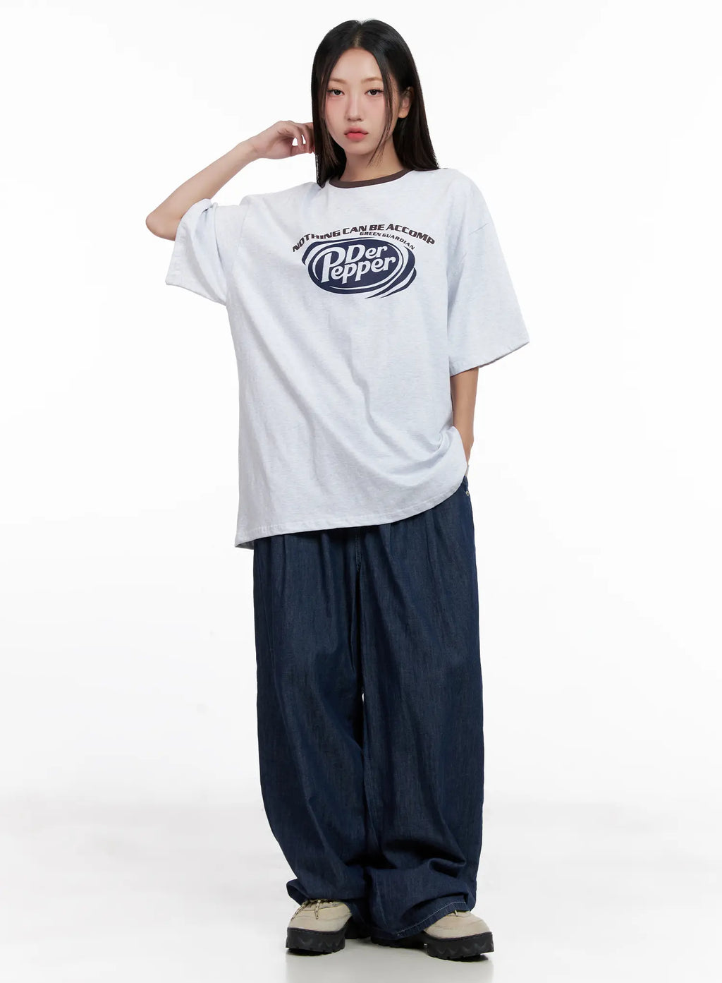 Sophia Raw-Wash Wide Jeans CL518