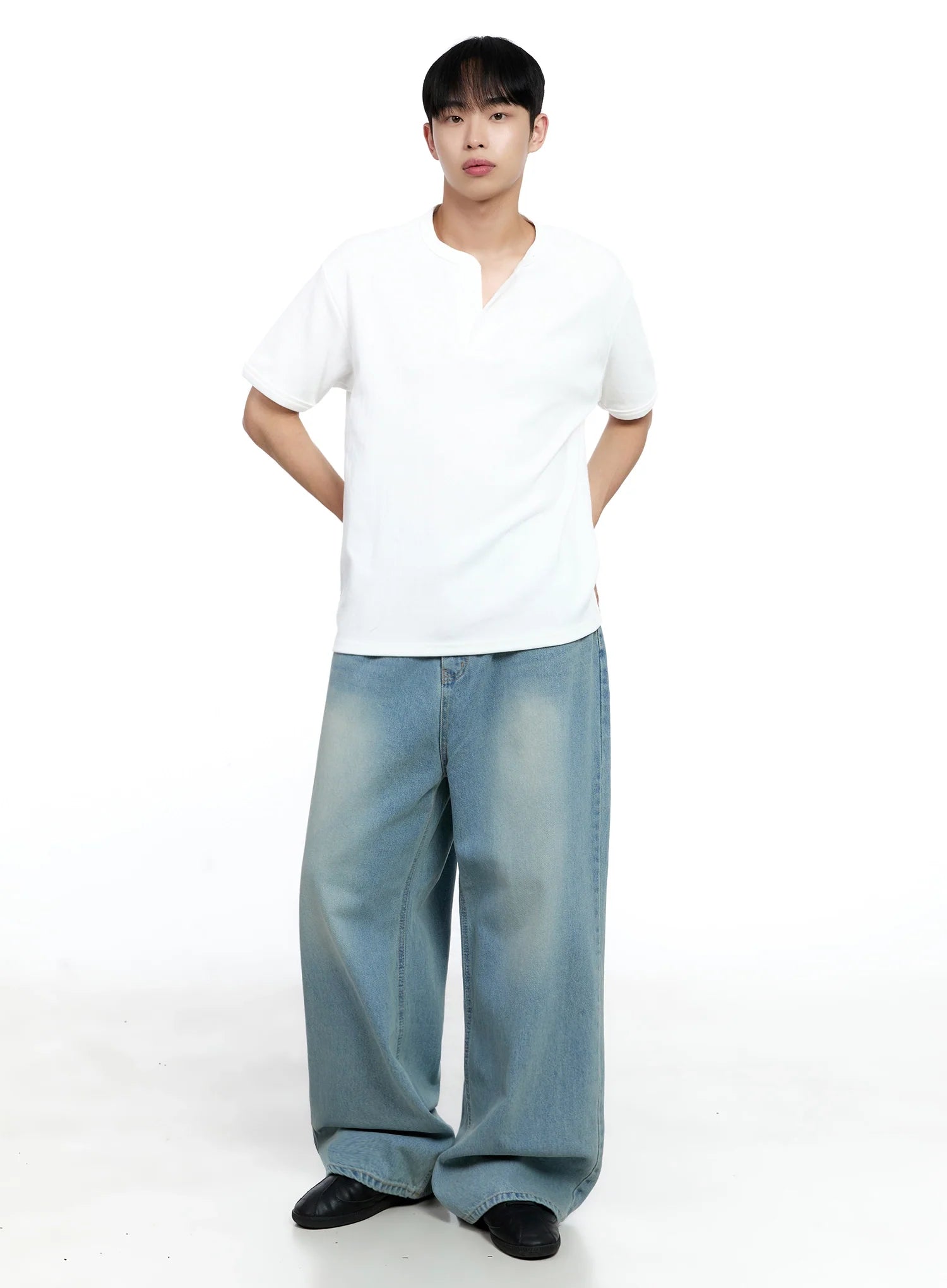 Men's Cotton Henley Tee IG520