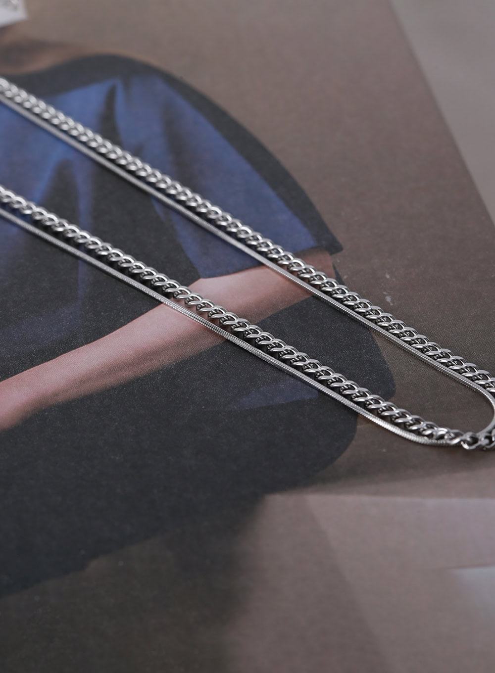 Simple Chain Set Necklace IL405