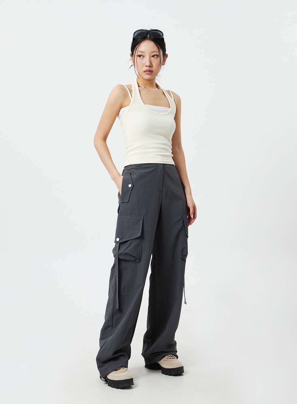 Neck Strap Knit Top CM324