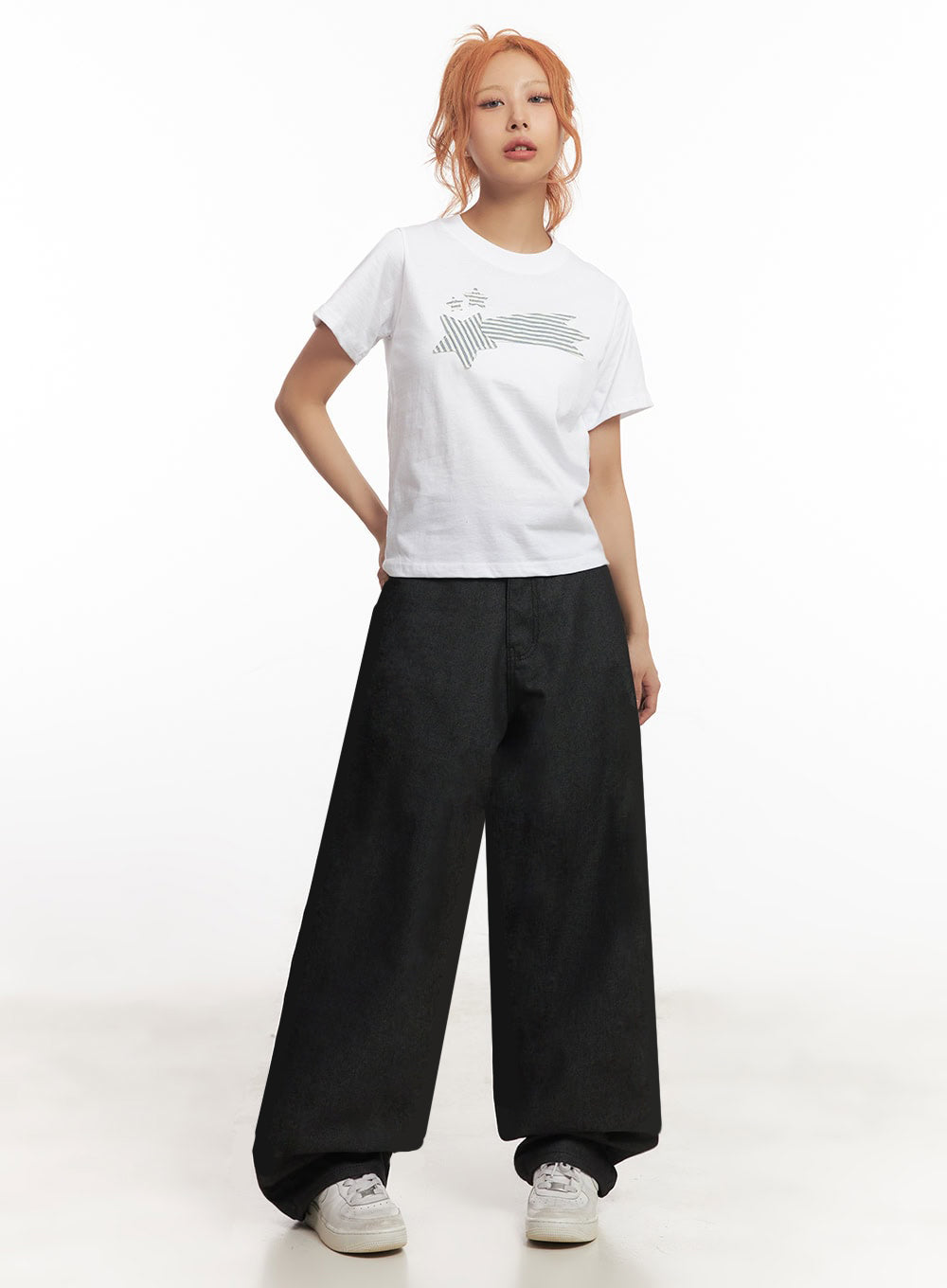 Kassandra Wide-Leg Baggy Jeans IA515