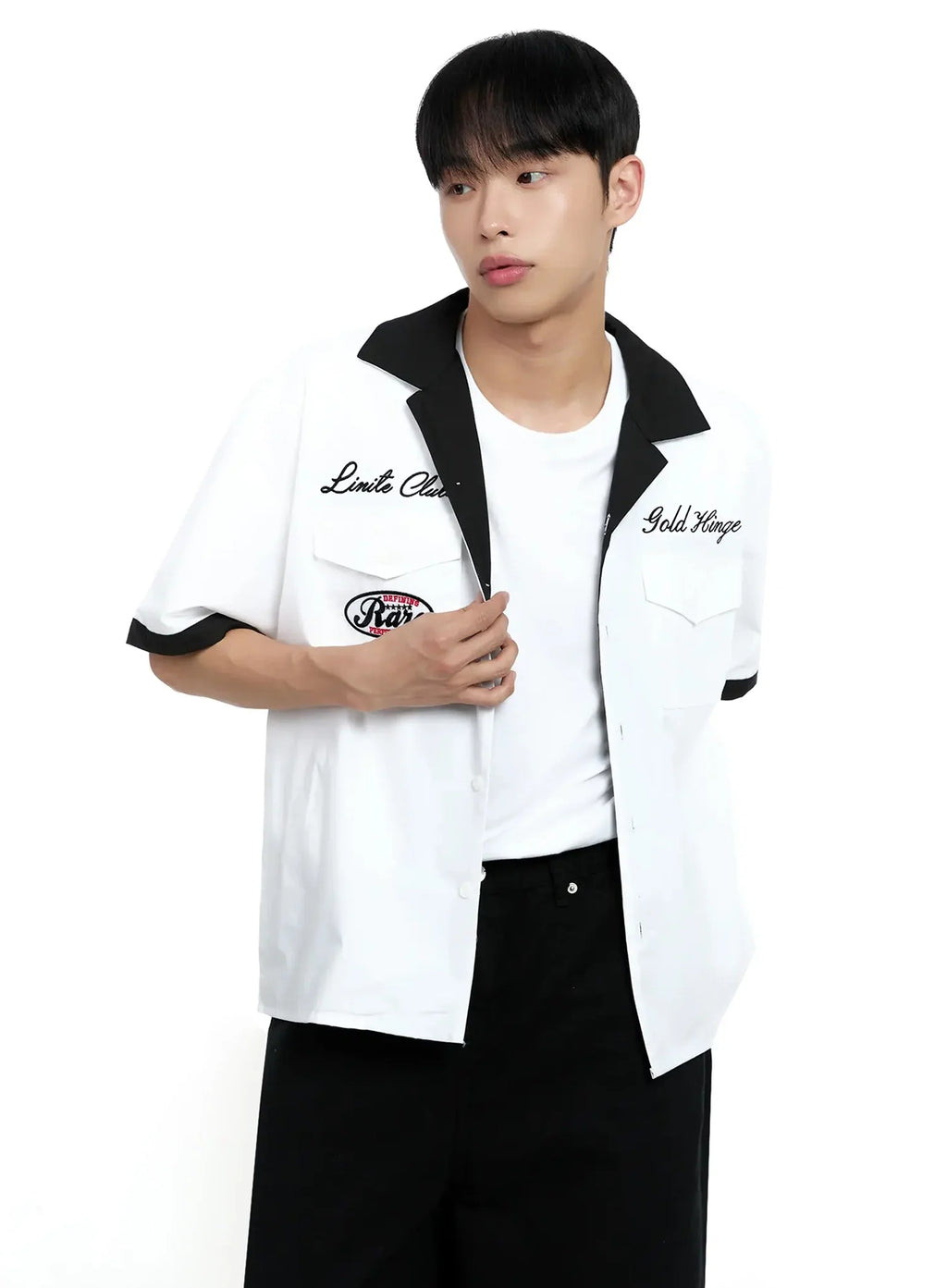 Men's Embroidered Graphic Shirt IG520