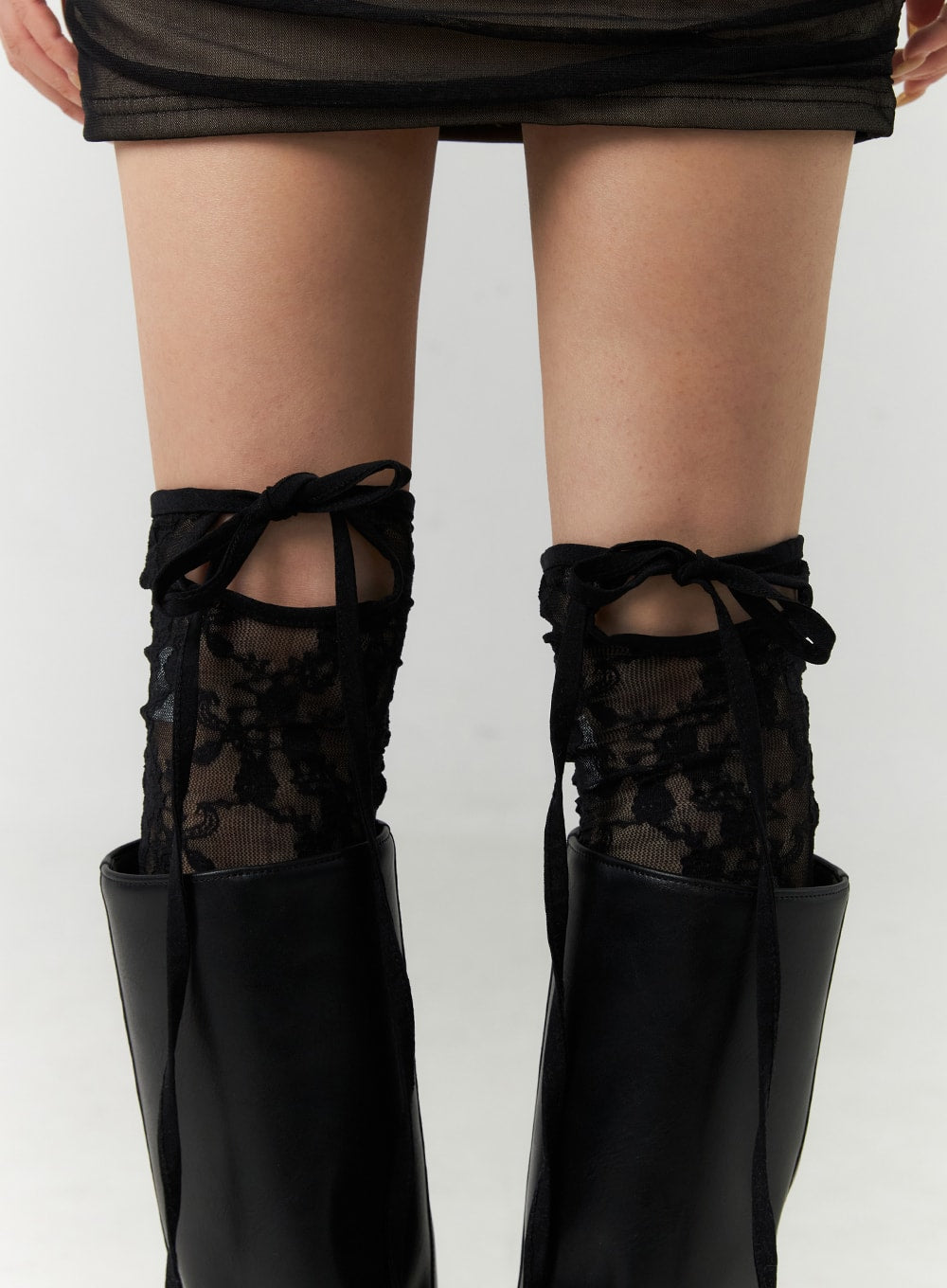 Ribbon Lace Mesh Socks CN317