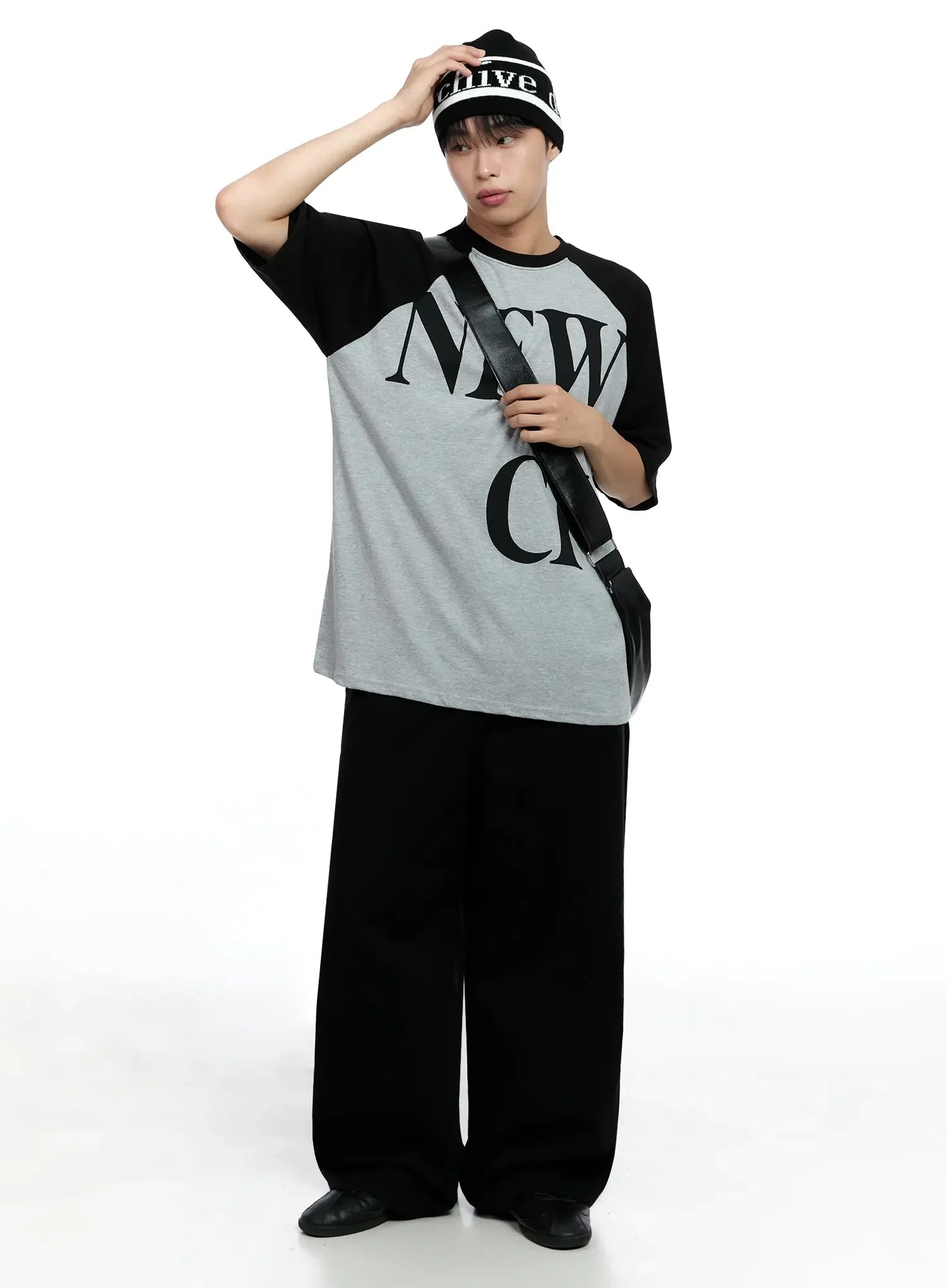 Men's Classic Wide-Leg Cotton Pants IG520