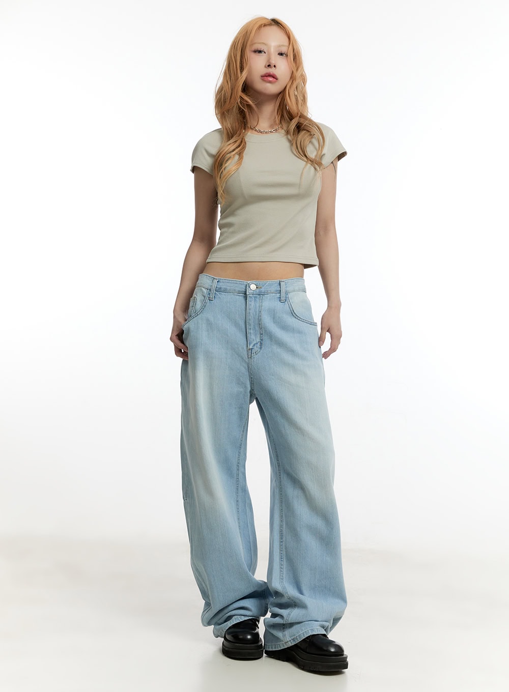 Nevara Washed Baggy Jeans CY501