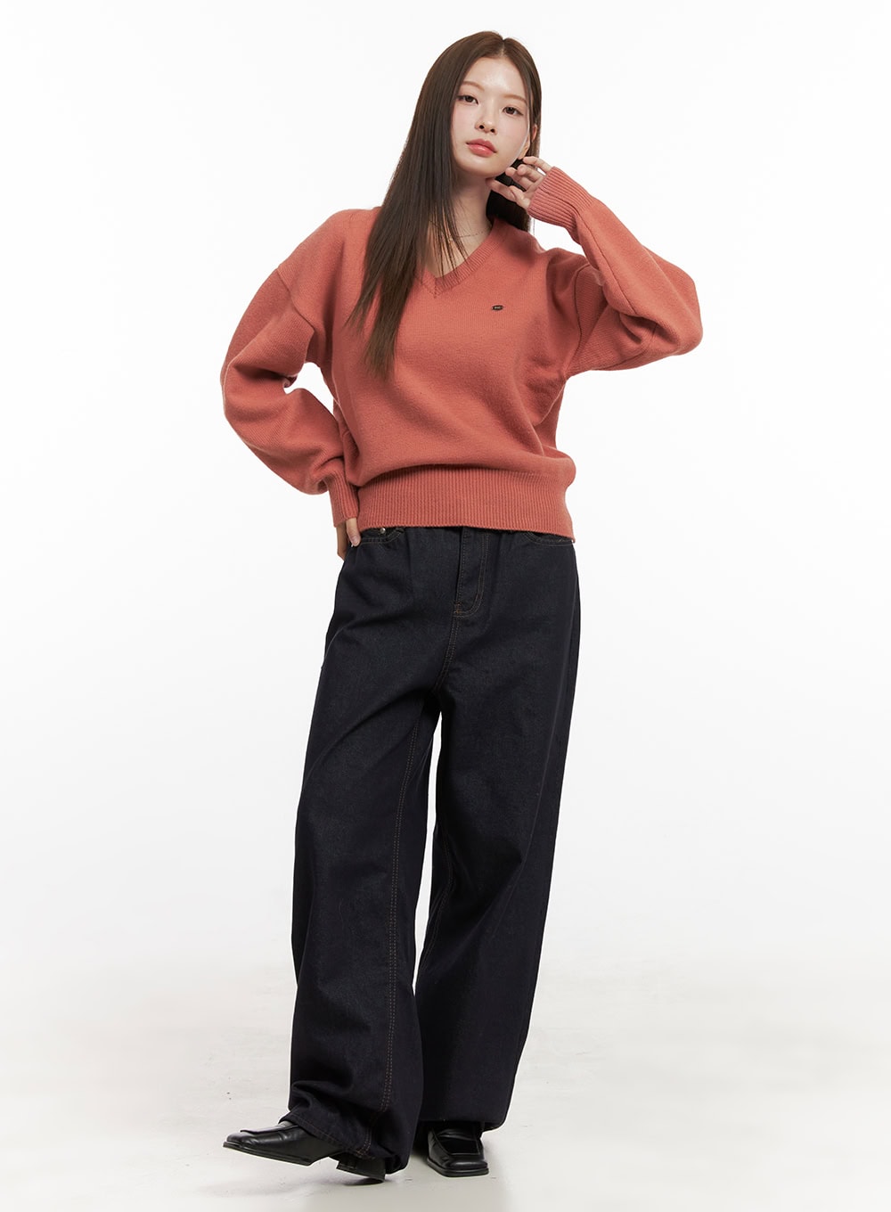 Lauren Cotton Comfort Wide Leg Jeans OD417