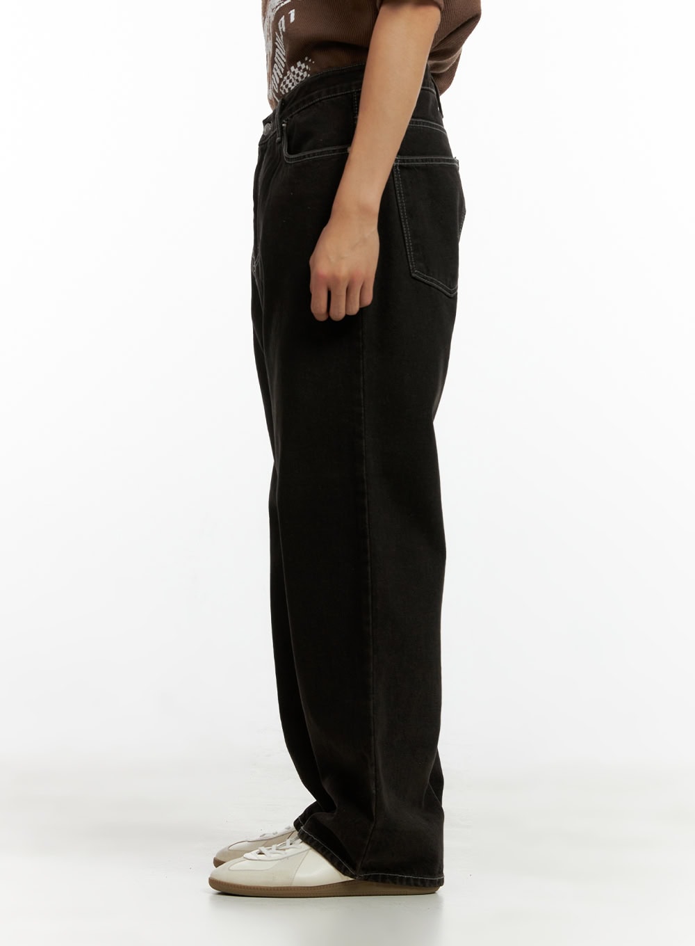 Men's Wide Fit Washed Baggy Jeans CL429