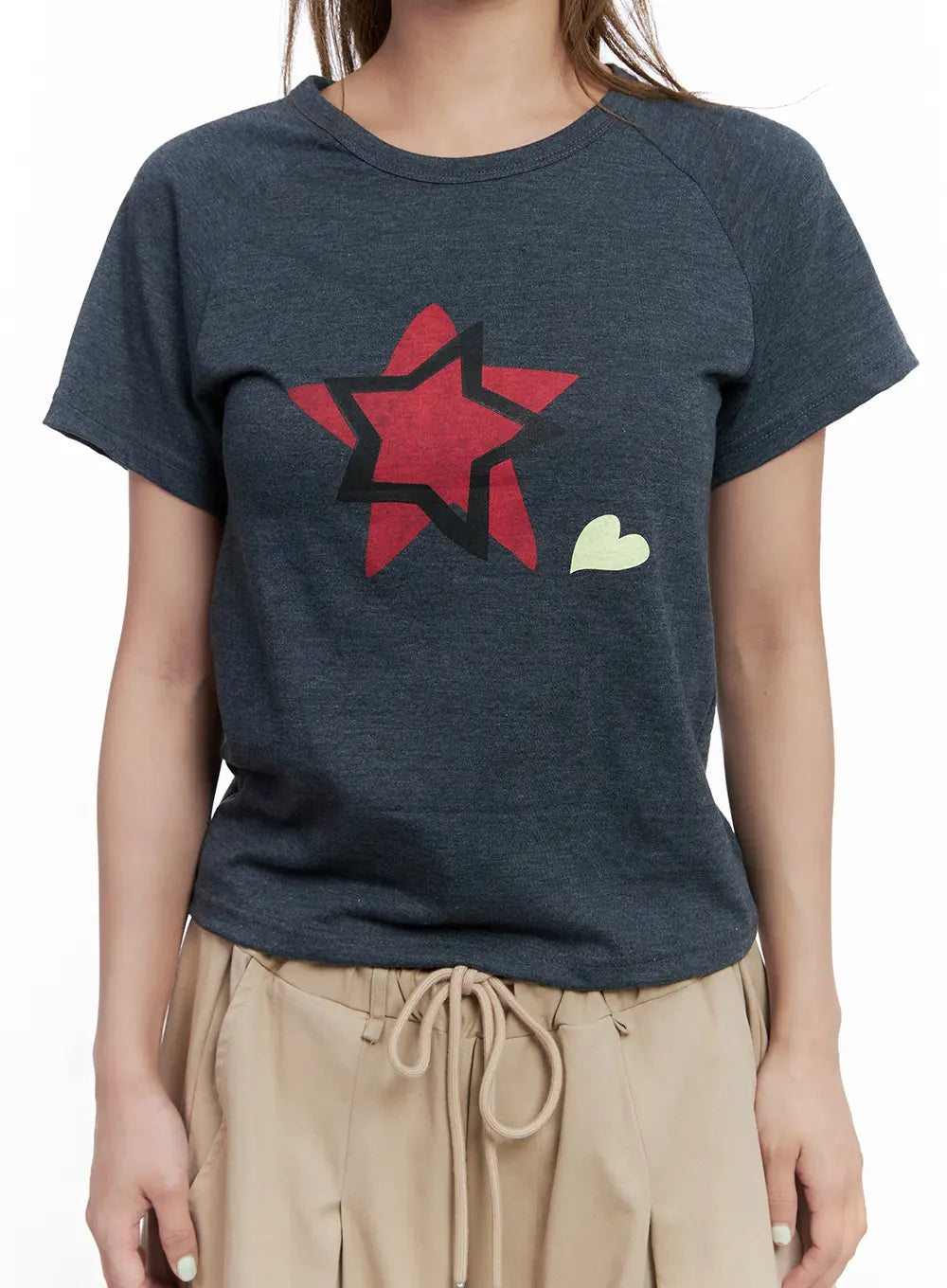 Star Graphic Short-Sleeve Top CL514