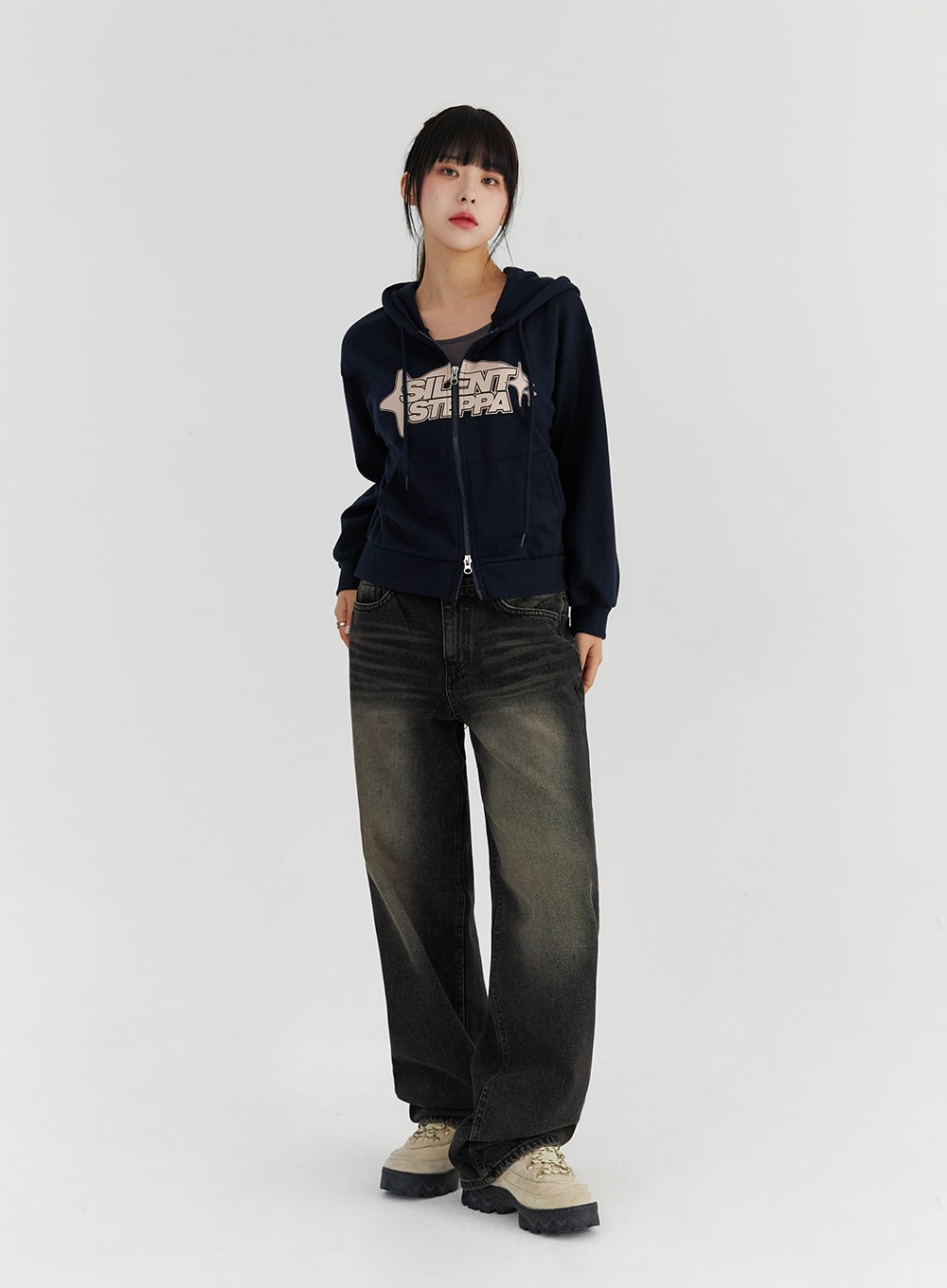 Graphic Print Hoodie Sweatshirt CS327