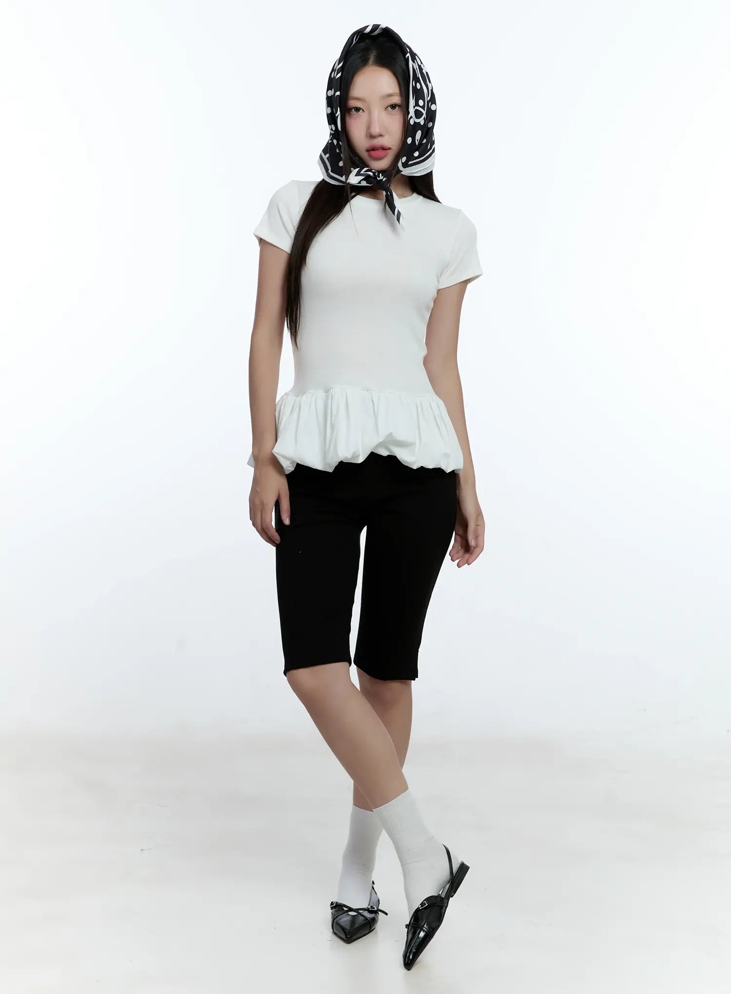 Polka Dot Graphic Scarf CU527