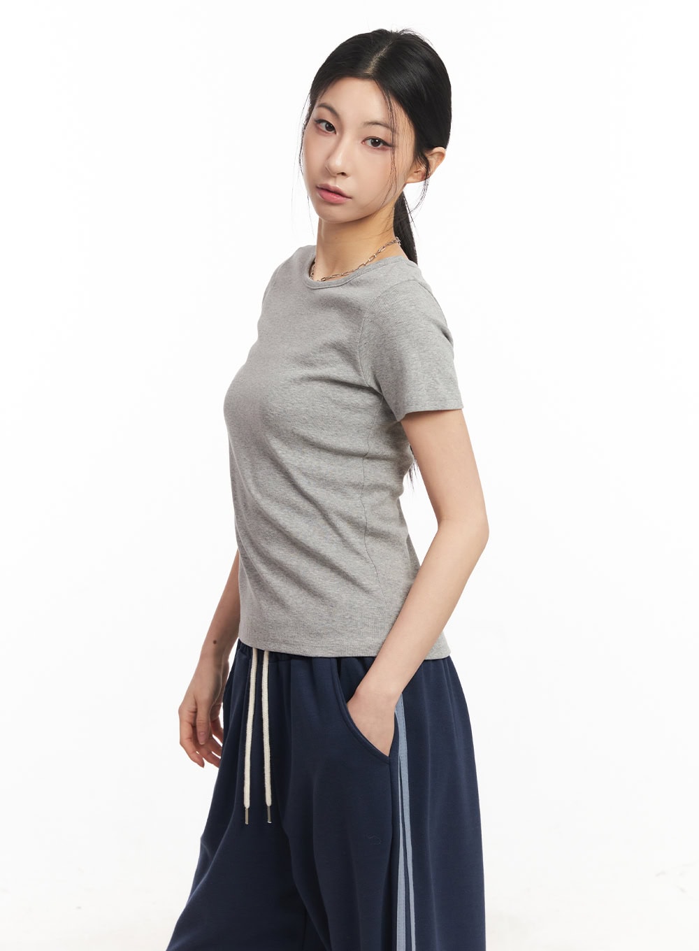 Essential Cotton U-Neck Top CA516