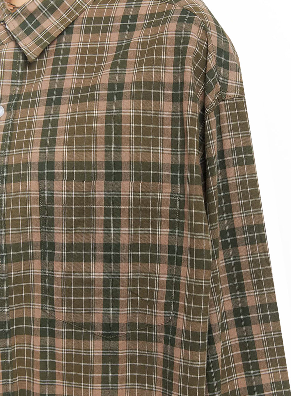 Checkered Oversize Collared T-Shirt IM525