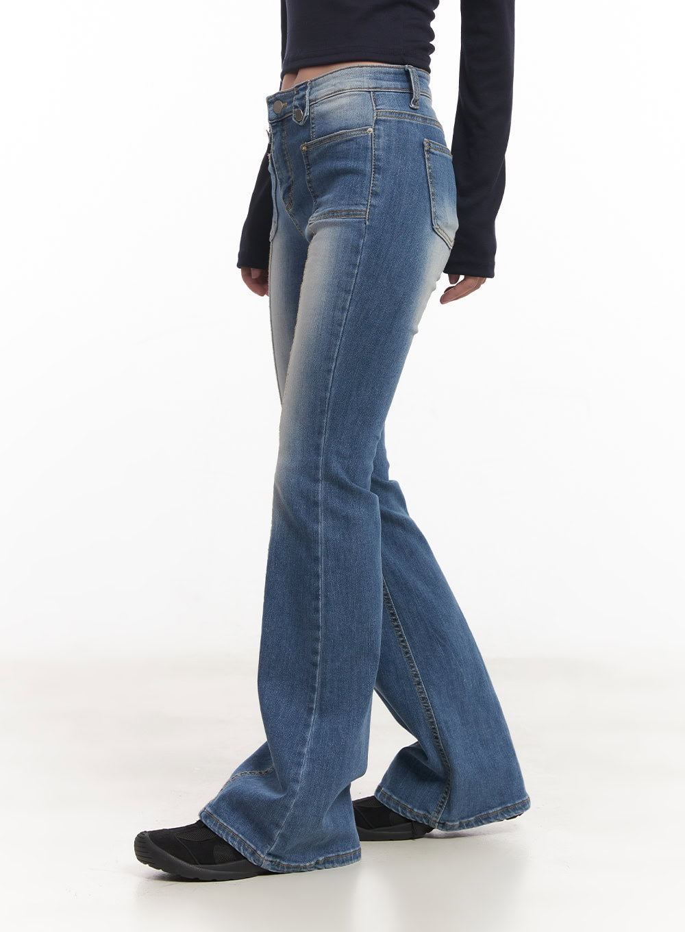 Sylpha Slim Stitched Bootcut Jeans CA530
