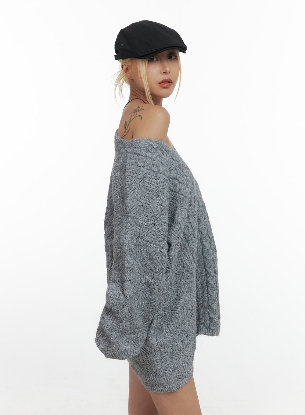 Cozy Cable Knit Mini Dress CS425