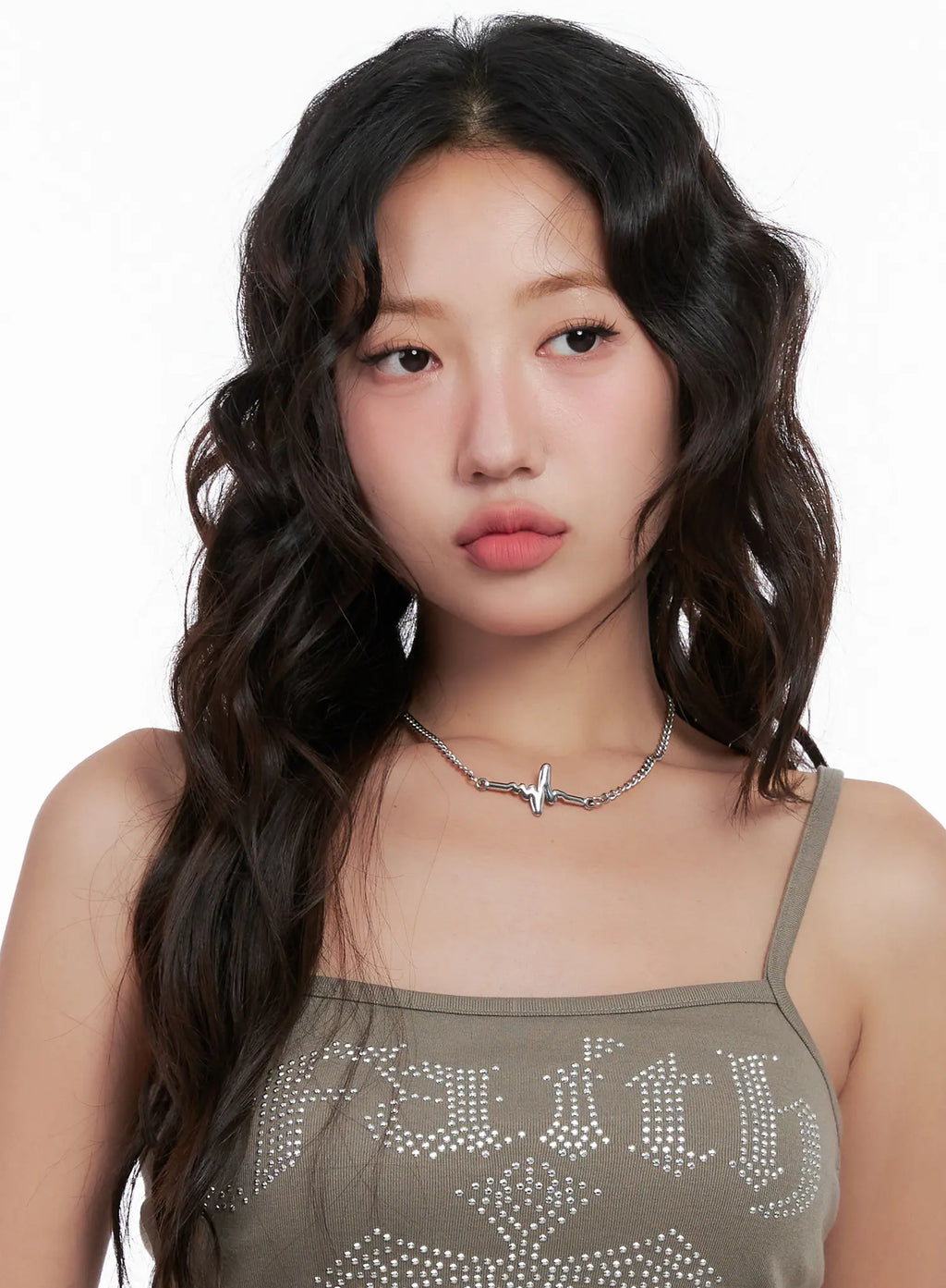 Heartbeat Pulse Line Necklace CL522