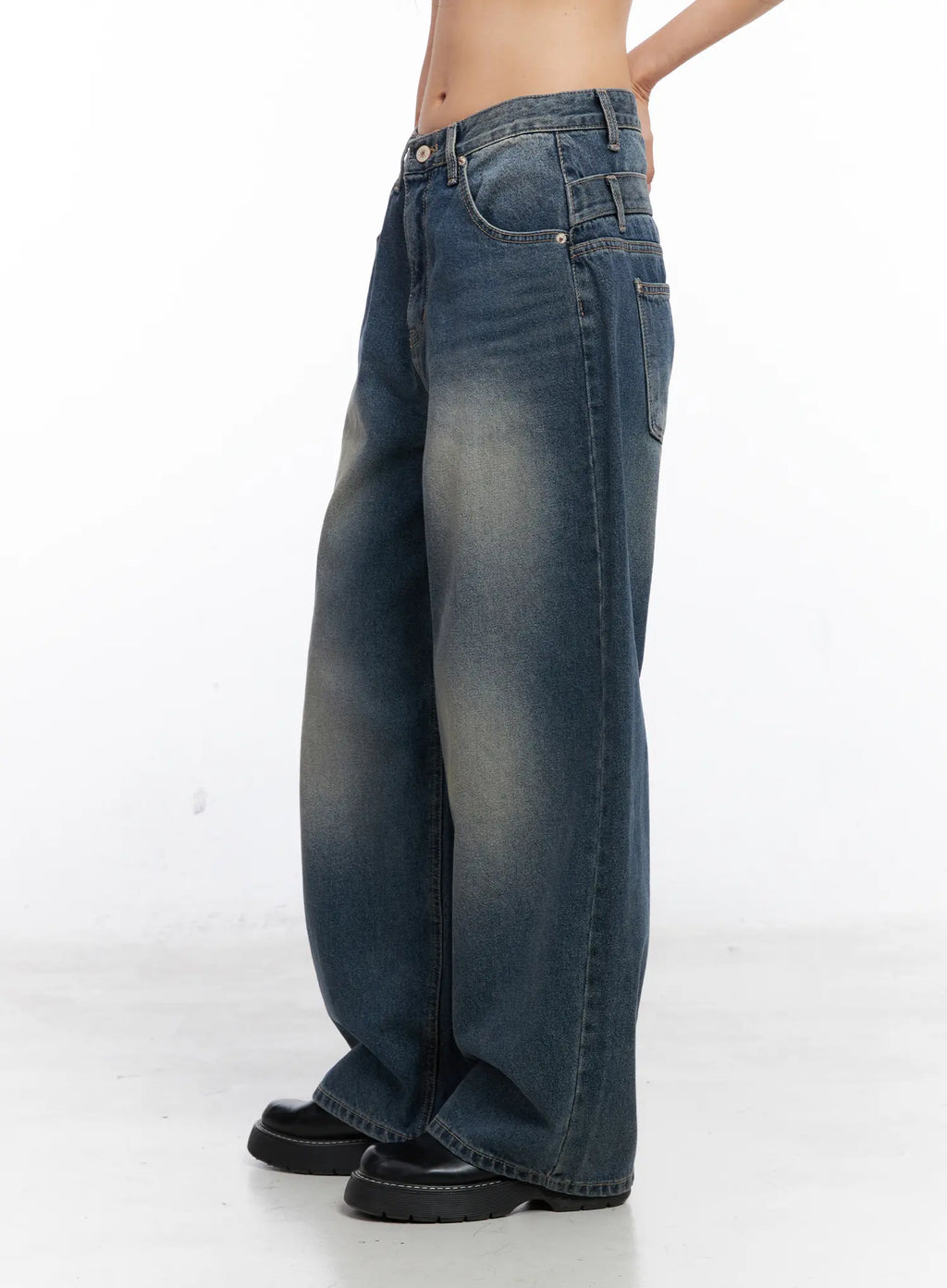 Louise Washed Baggy Jeans CO508