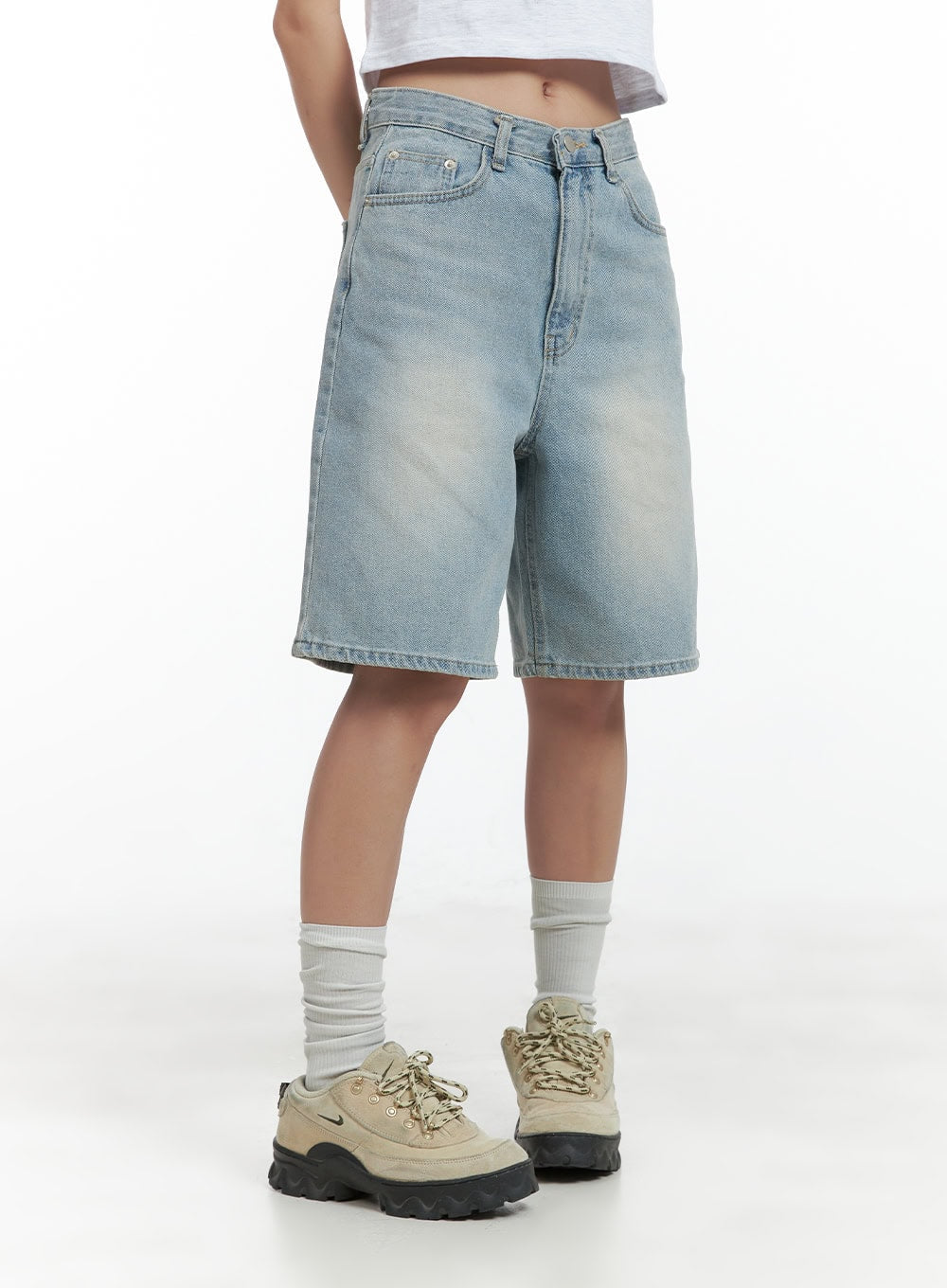 Light Washed Jorts CL417