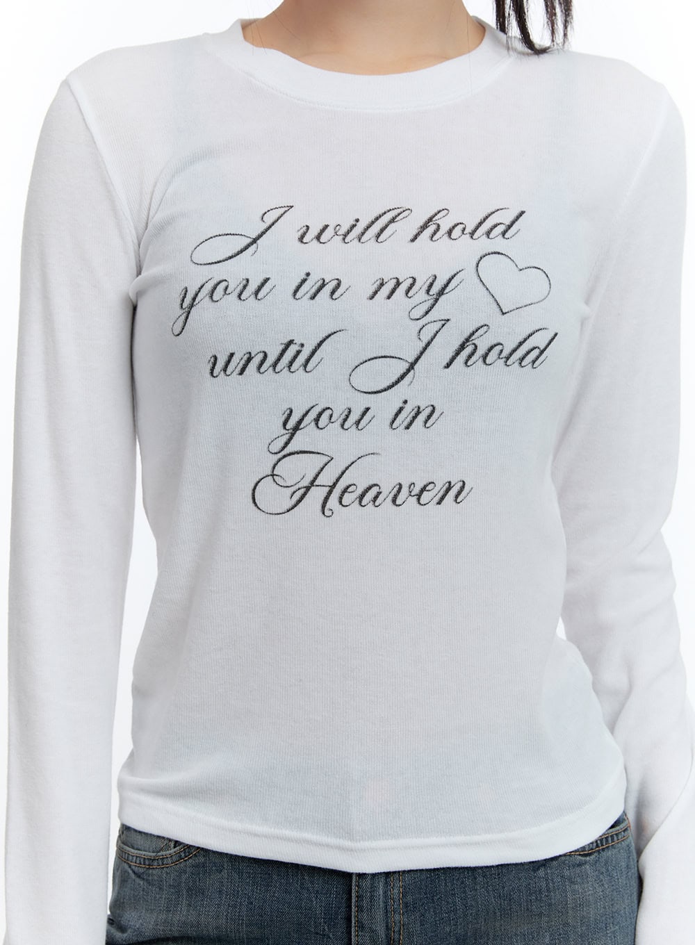 Cotton Blend Long Sleeve Top CD420