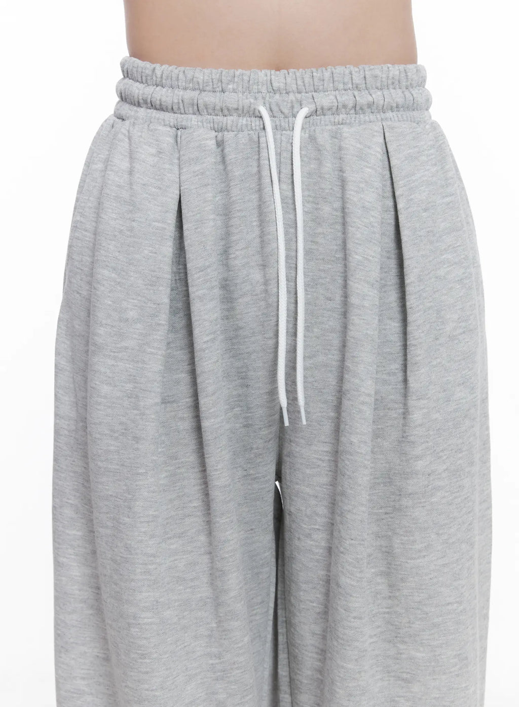 Pintuck Wide-Leg Sweatpants CS519
