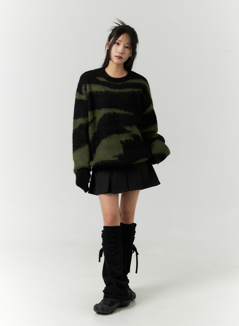 Animal Pattern Knit Sweater CN321