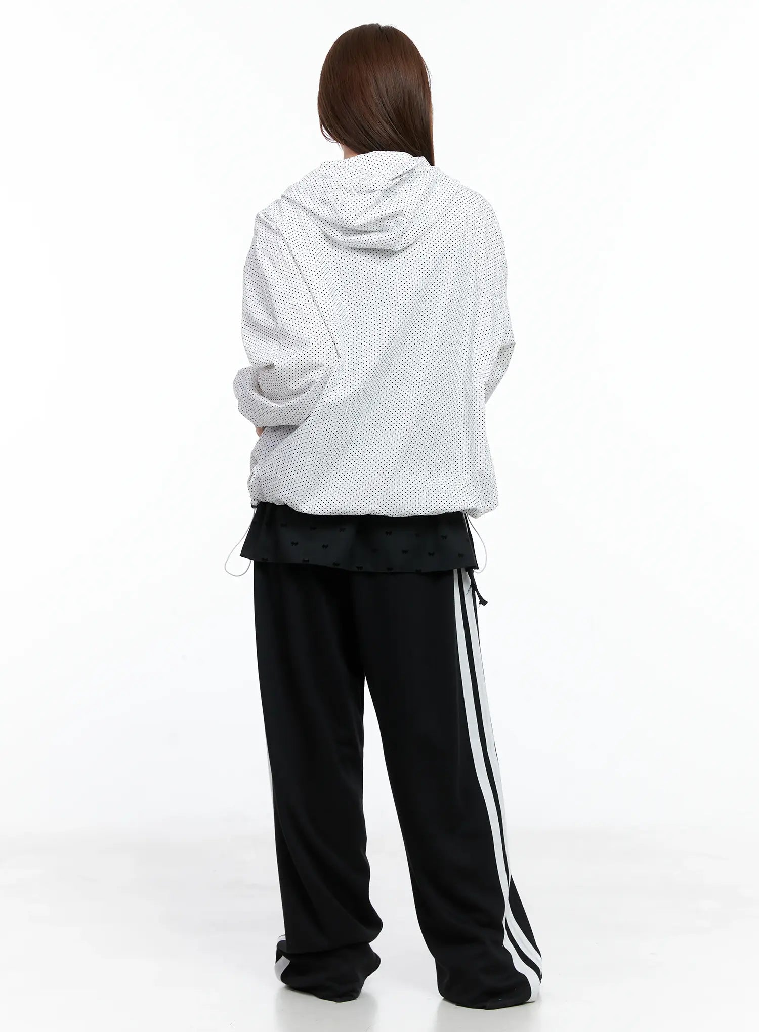 Polka-Dot Hooded Windbreaker CS501