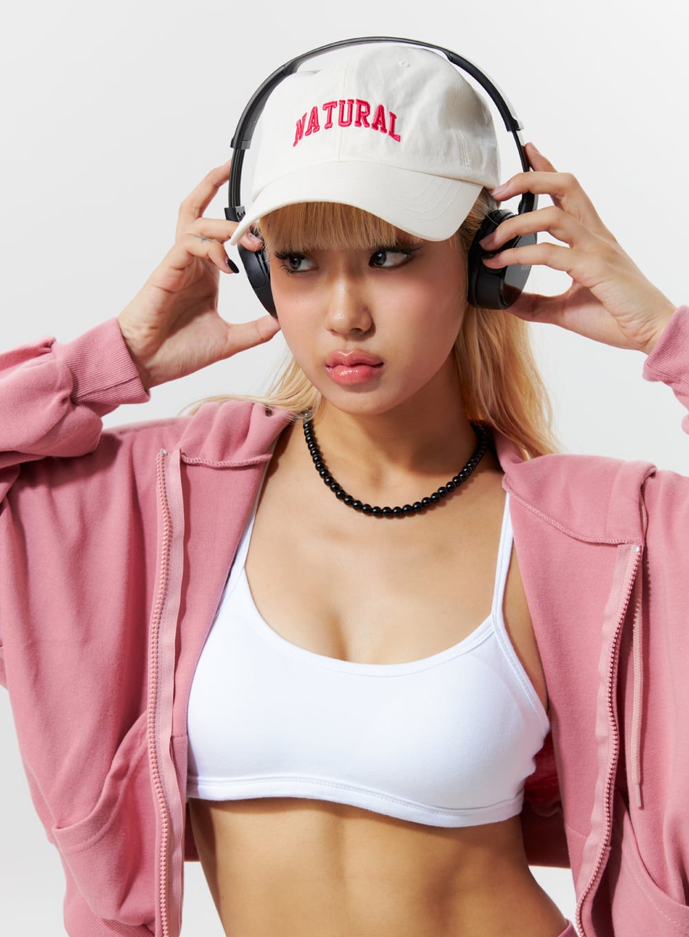 Zip-Up Cropped Hoodie IG320