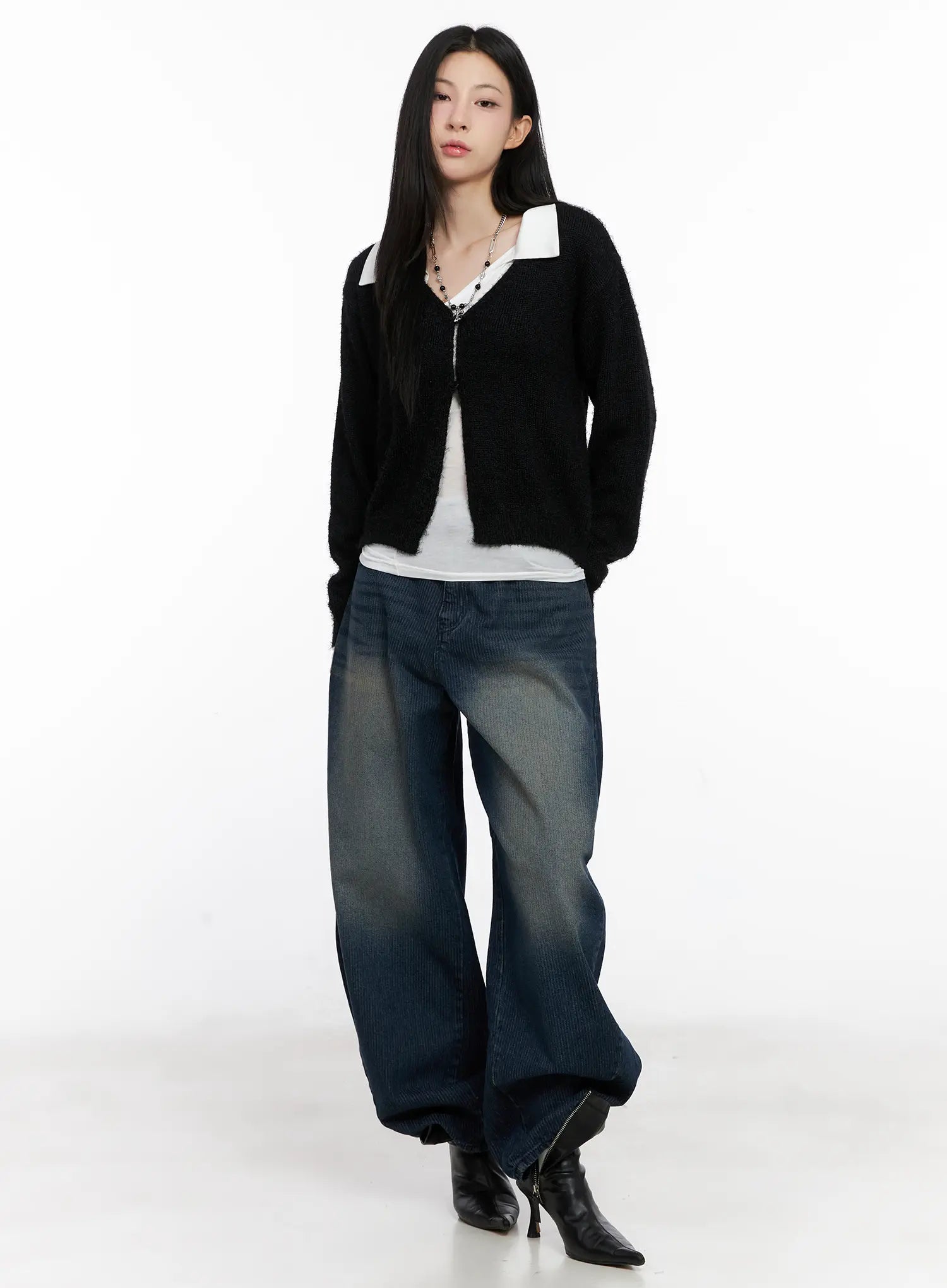 Cozy Open-Front Knit Cardigan CG526