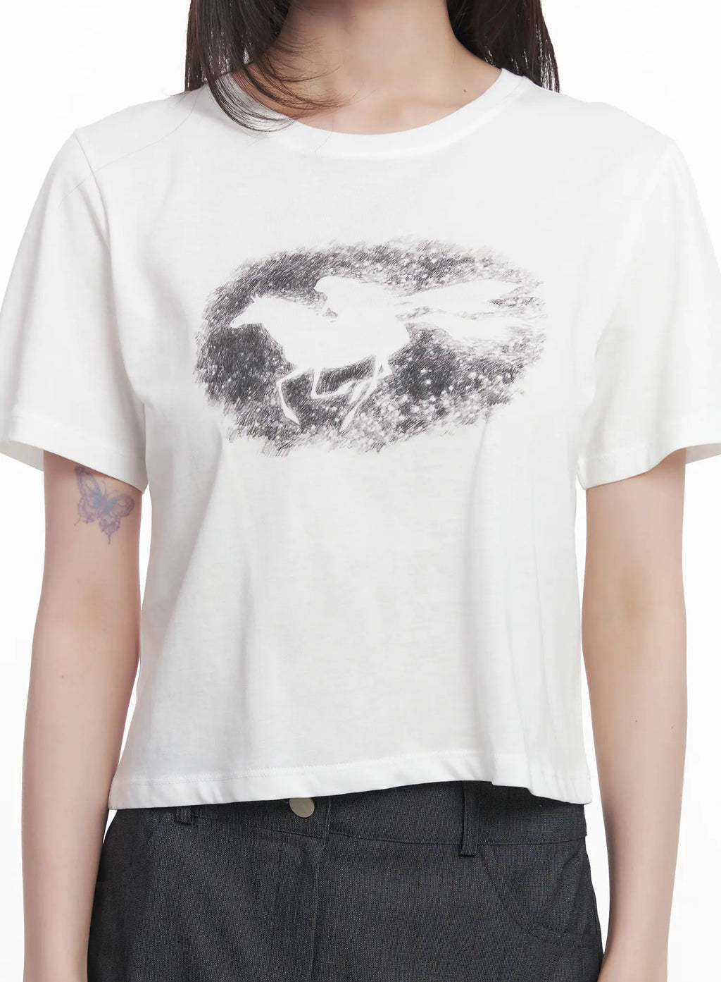 Graphic Crop T-Shirt CU520